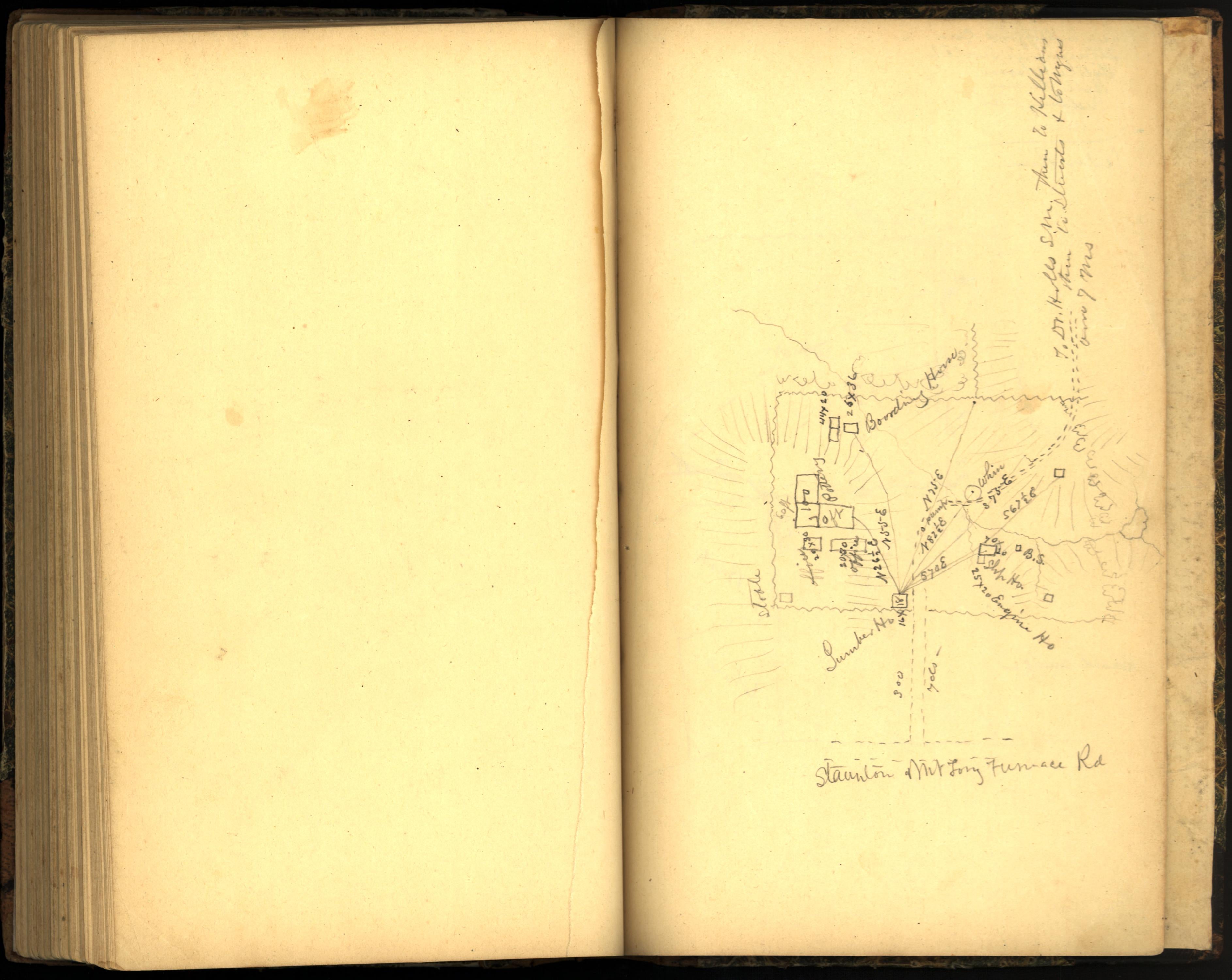 Image 113 of Sketch Book of Jed. Hotchkiss, Capt. &amp; Top. Eng., Hd. Qrs., 2nd Corps, Army of N. Virginia : Virginia from Sketch Book of Jed. Hotchkiss, Capt. &amp; Top. Eng., Hd. Qrs., 2nd Corps, Army of N. Virginia : Virginia 1862 by Relic Map Company