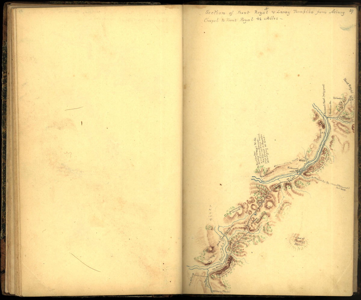 Image 36 of Sketch Book of Jed. Hotchkiss, Capt. &amp; Top. Eng., Hd. Qrs., 2nd Corps, Army of N. Virginia : Virginia from Sketch Book of Jed. Hotchkiss, Capt. &amp; Top. Eng., Hd. Qrs., 2nd Corps, Army of N. Virginia : Virginia 1862 by Relic Map Company