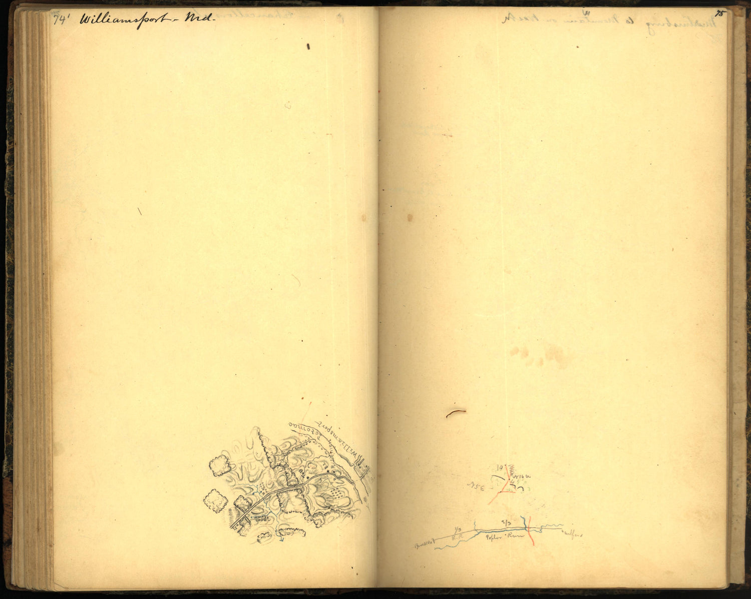 Image 83 of Sketch Book of Jed. Hotchkiss, Capt. &amp; Top. Eng., Hd. Qrs., 2nd Corps, Army of N. Virginia : Virginia from Sketch Book of Jed. Hotchkiss, Capt. &amp; Top. Eng., Hd. Qrs., 2nd Corps, Army of N. Virginia : Virginia 1862 by Relic Map Company