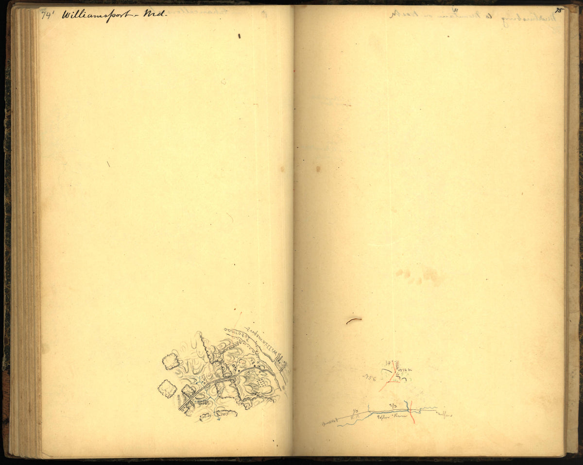 Image 83 of Sketch Book of Jed. Hotchkiss, Capt. &amp; Top. Eng., Hd. Qrs., 2nd Corps, Army of N. Virginia : Virginia from Sketch Book of Jed. Hotchkiss, Capt. &amp; Top. Eng., Hd. Qrs., 2nd Corps, Army of N. Virginia : Virginia 1862 by Relic Map Company
