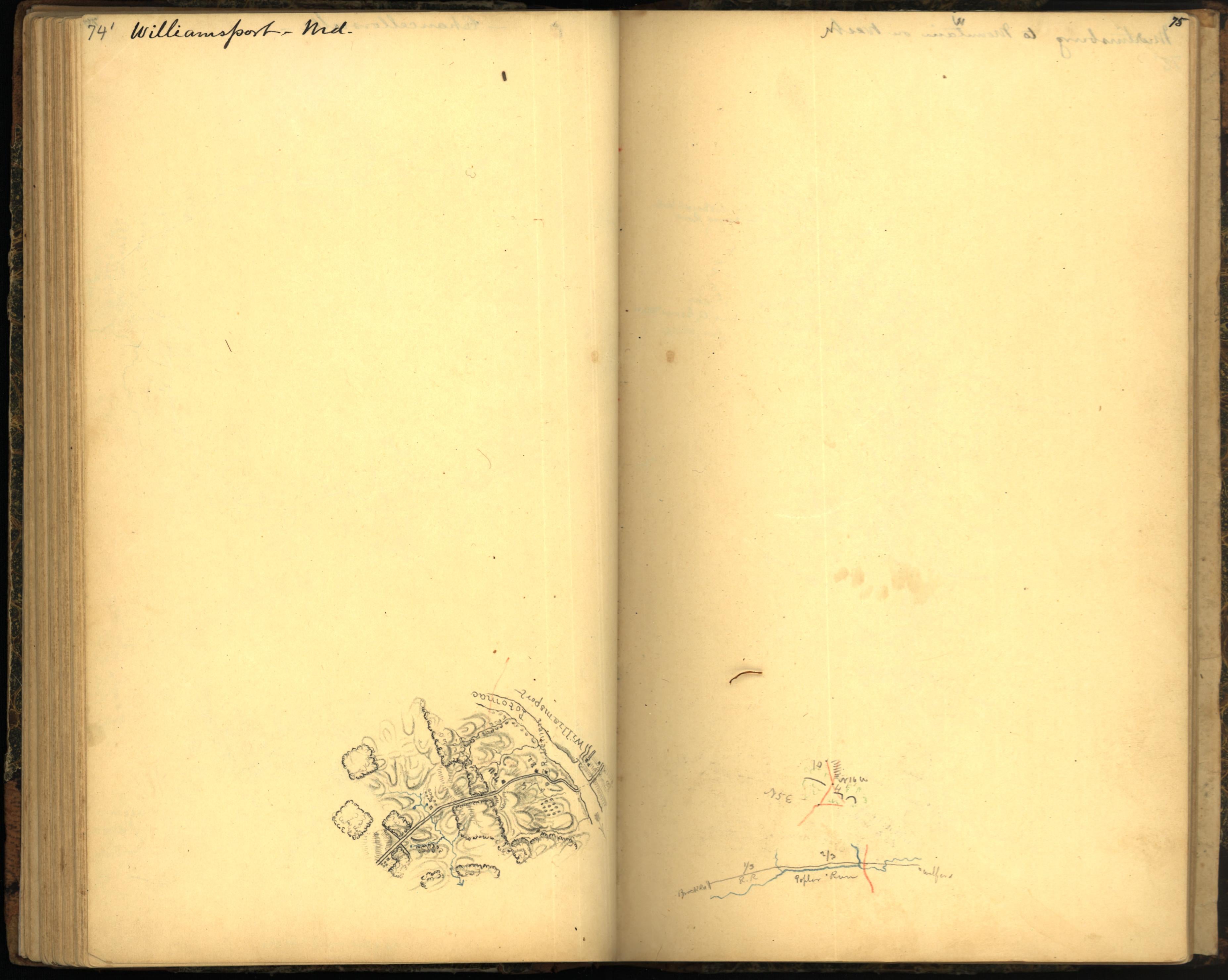 Image 83 of Sketch Book of Jed. Hotchkiss, Capt. &amp; Top. Eng., Hd. Qrs., 2nd Corps, Army of N. Virginia : Virginia from Sketch Book of Jed. Hotchkiss, Capt. &amp; Top. Eng., Hd. Qrs., 2nd Corps, Army of N. Virginia : Virginia 1862 by Relic Map Company