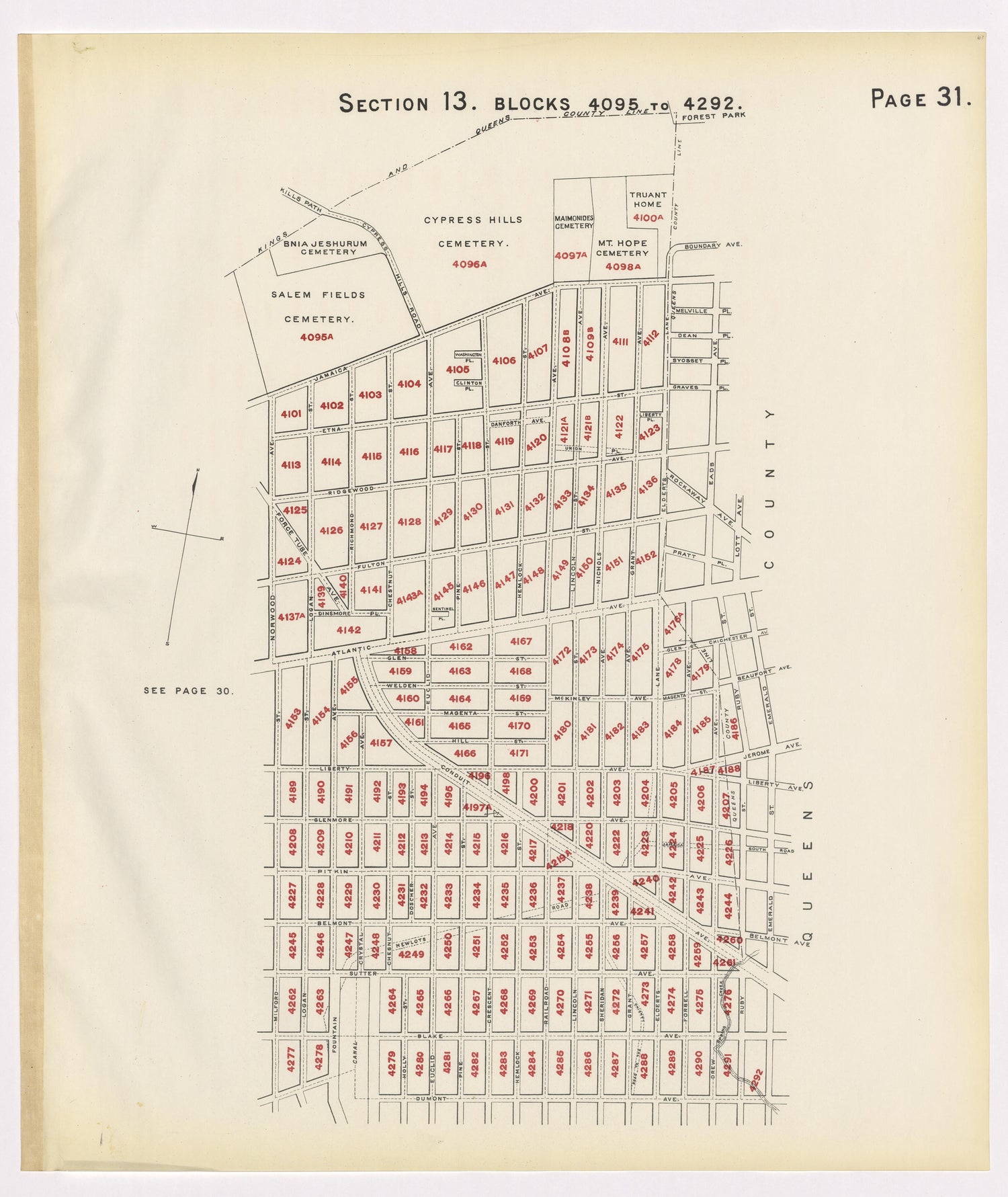 Image 35 of the Land Map of the County of Kings, State of New York 1911 to 1920, Inclusive from the Land Map of the County of Kings, State of New York 1911 to 1920, Inclusive 1910 by Relic Map Company