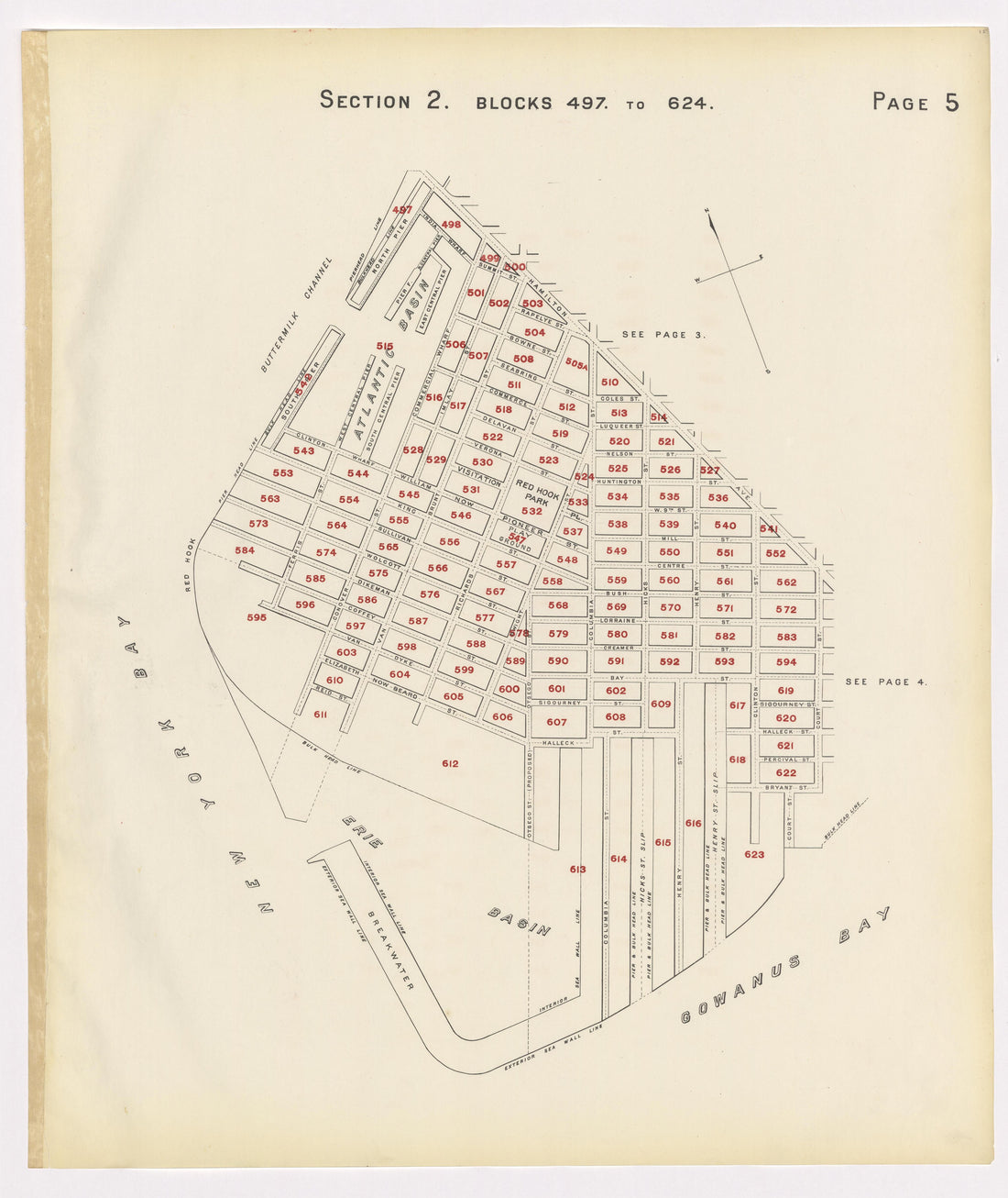 Image 9 of the Land Map of the County of Kings, State of New York 1911 to 1920, Inclusive from the Land Map of the County of Kings, State of New York 1911 to 1920, Inclusive 1910 by Relic Map Company