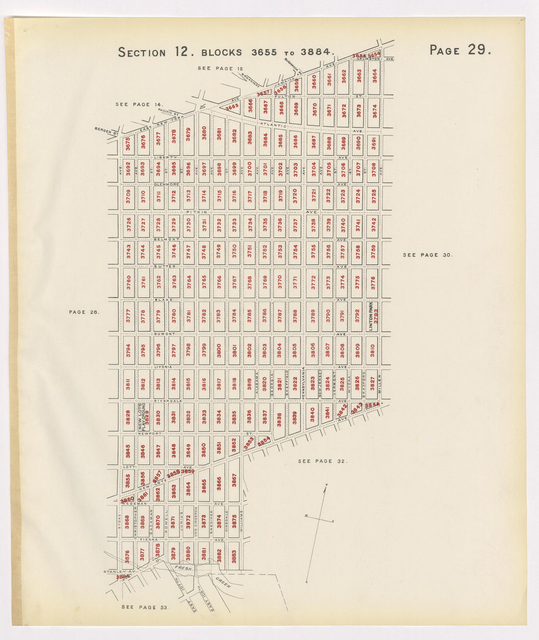 Image 33 of the Land Map of the County of Kings, State of New York 1911 to 1920, Inclusive from the Land Map of the County of Kings, State of New York 1911 to 1920, Inclusive 1910 by Relic Map Company