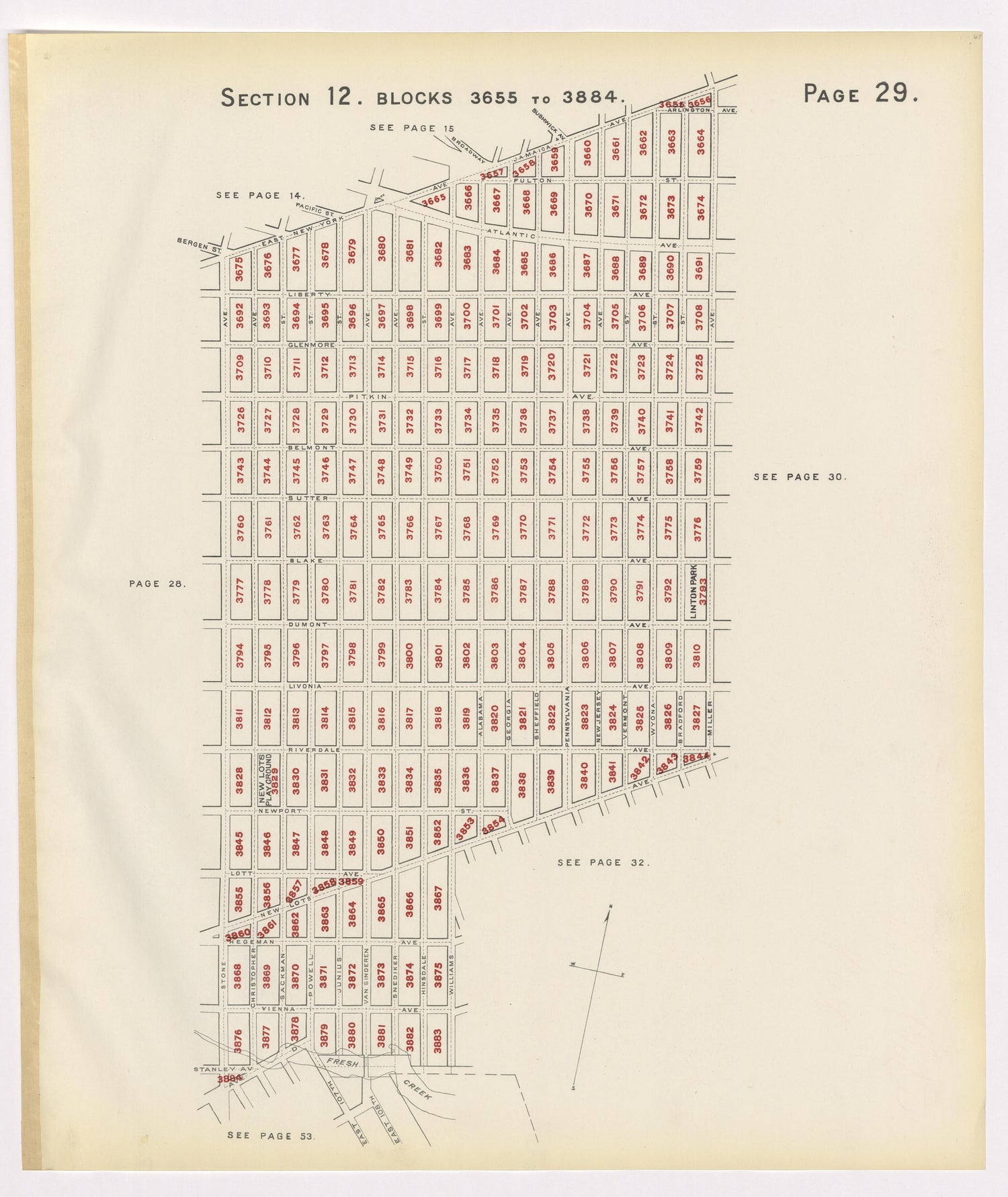 Image 33 of the Land Map of the County of Kings, State of New York 1911 to 1920, Inclusive from the Land Map of the County of Kings, State of New York 1911 to 1920, Inclusive 1910 by Relic Map Company