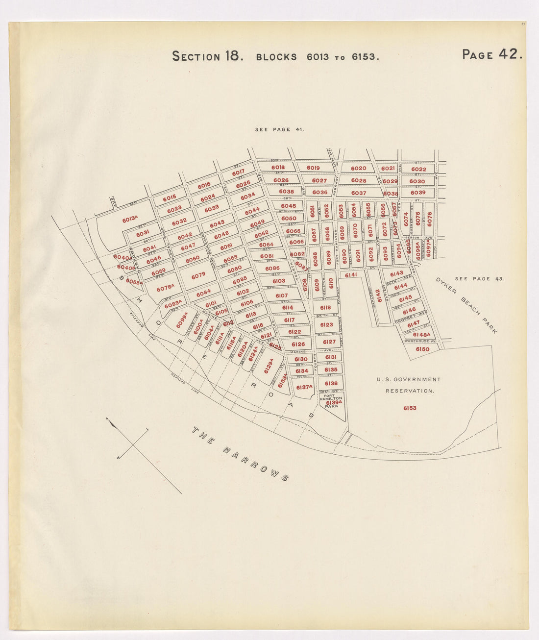 Image 46 of the Land Map of the County of Kings, State of New York 1911 to 1920, Inclusive from the Land Map of the County of Kings, State of New York 1911 to 1920, Inclusive 1910 by Relic Map Company