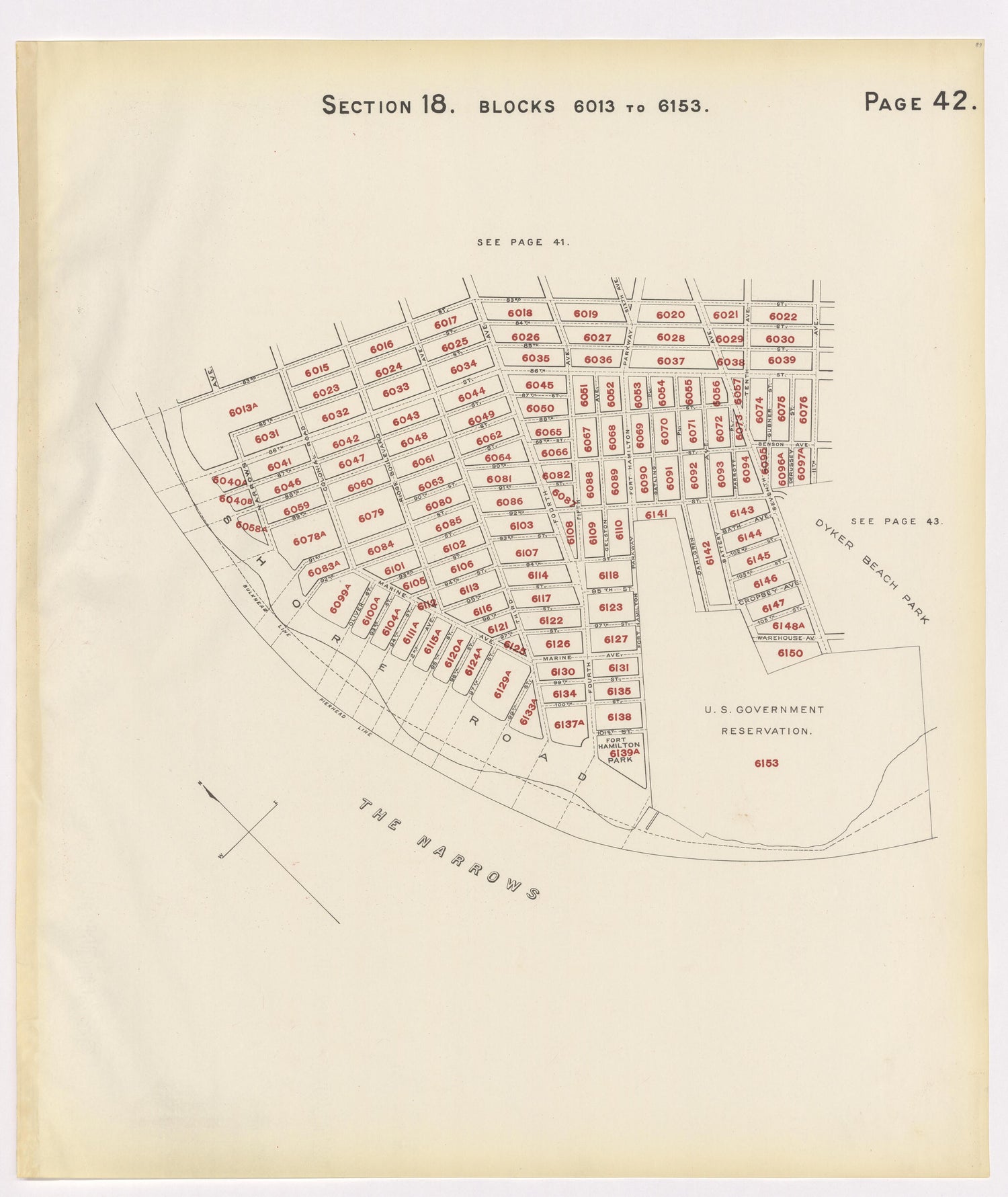 Image 46 of the Land Map of the County of Kings, State of New York 1911 to 1920, Inclusive from the Land Map of the County of Kings, State of New York 1911 to 1920, Inclusive 1910 by Relic Map Company