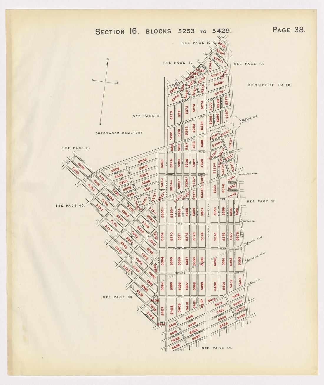 Image 42 of the Land Map of the County of Kings, State of New York 1911 to 1920, Inclusive from the Land Map of the County of Kings, State of New York 1911 to 1920, Inclusive 1910 by Relic Map Company
