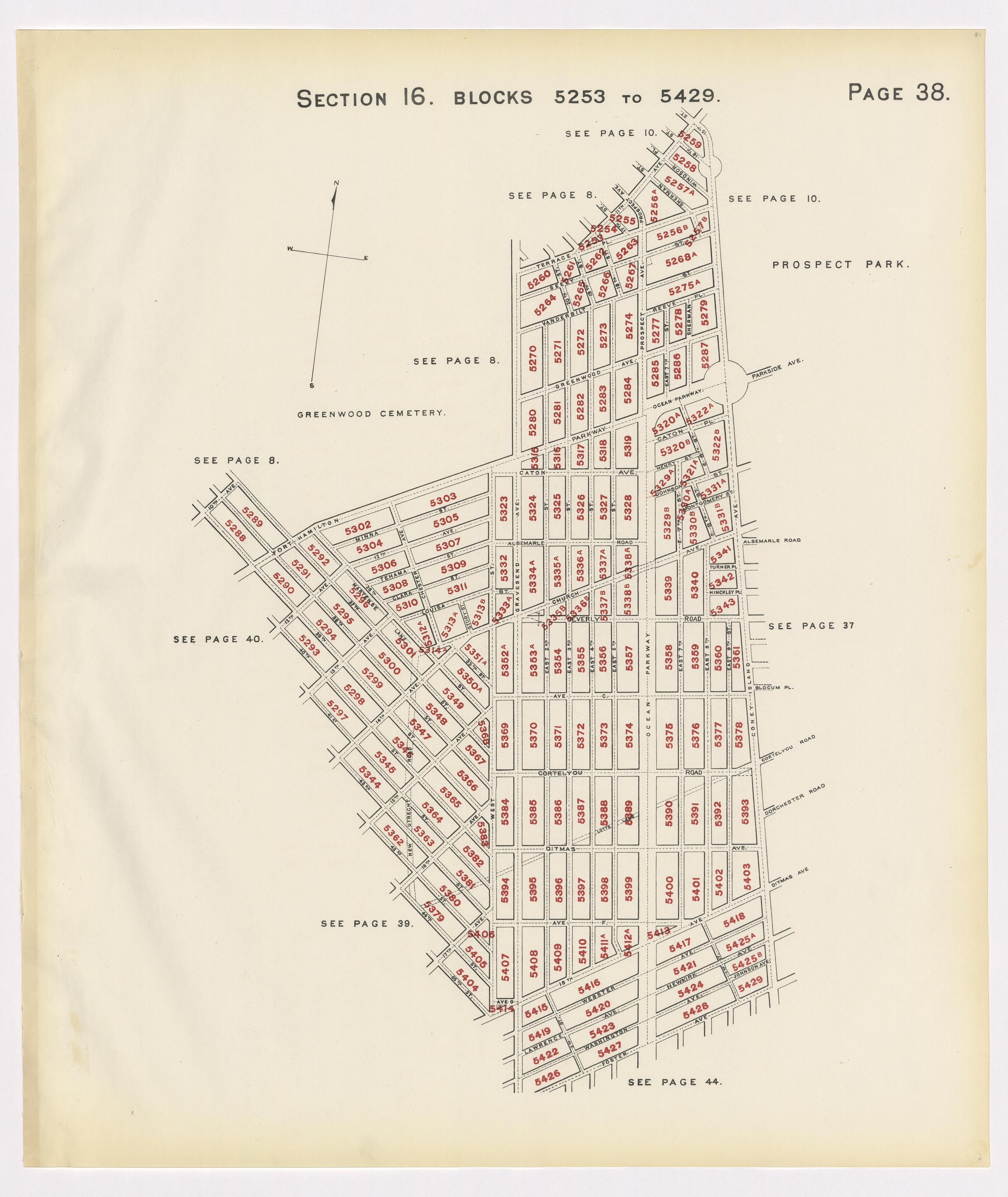 Image 42 of the Land Map of the County of Kings, State of New York 1911 to 1920, Inclusive from the Land Map of the County of Kings, State of New York 1911 to 1920, Inclusive 1910 by Relic Map Company