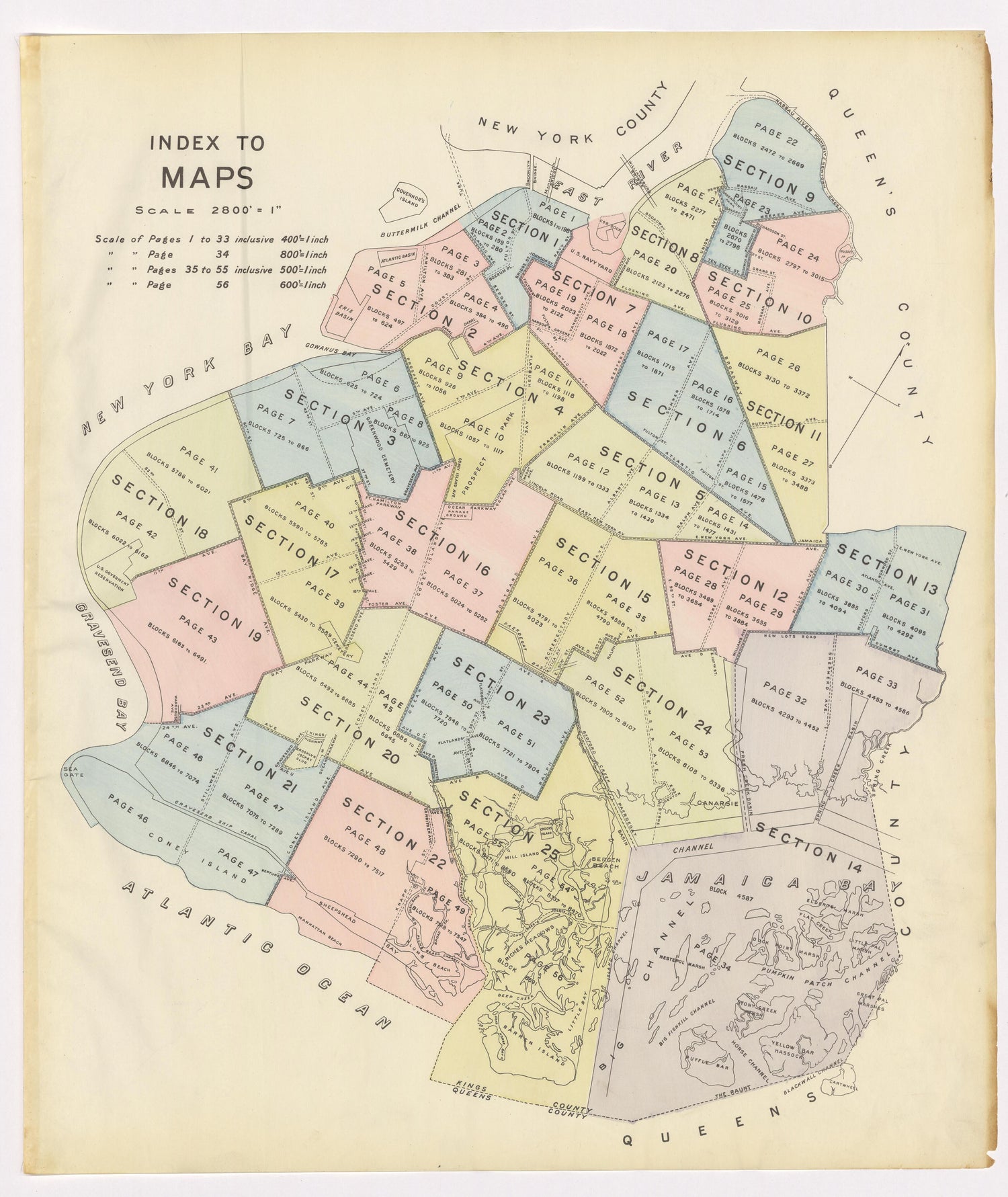 Image 4 of the Land Map of the County of Kings, State of New York 1911 to 1920, Inclusive from the Land Map of the County of Kings, State of New York 1911 to 1920, Inclusive 1910 by Relic Map Company