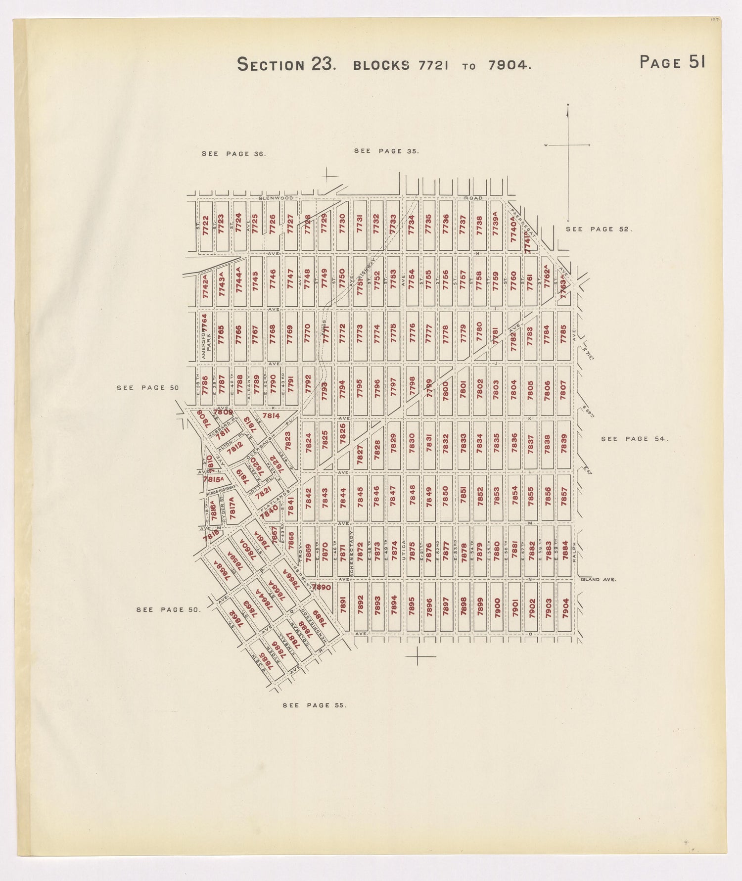 Image 55 of the Land Map of the County of Kings, State of New York 1911 to 1920, Inclusive from the Land Map of the County of Kings, State of New York 1911 to 1920, Inclusive 1910 by Relic Map Company