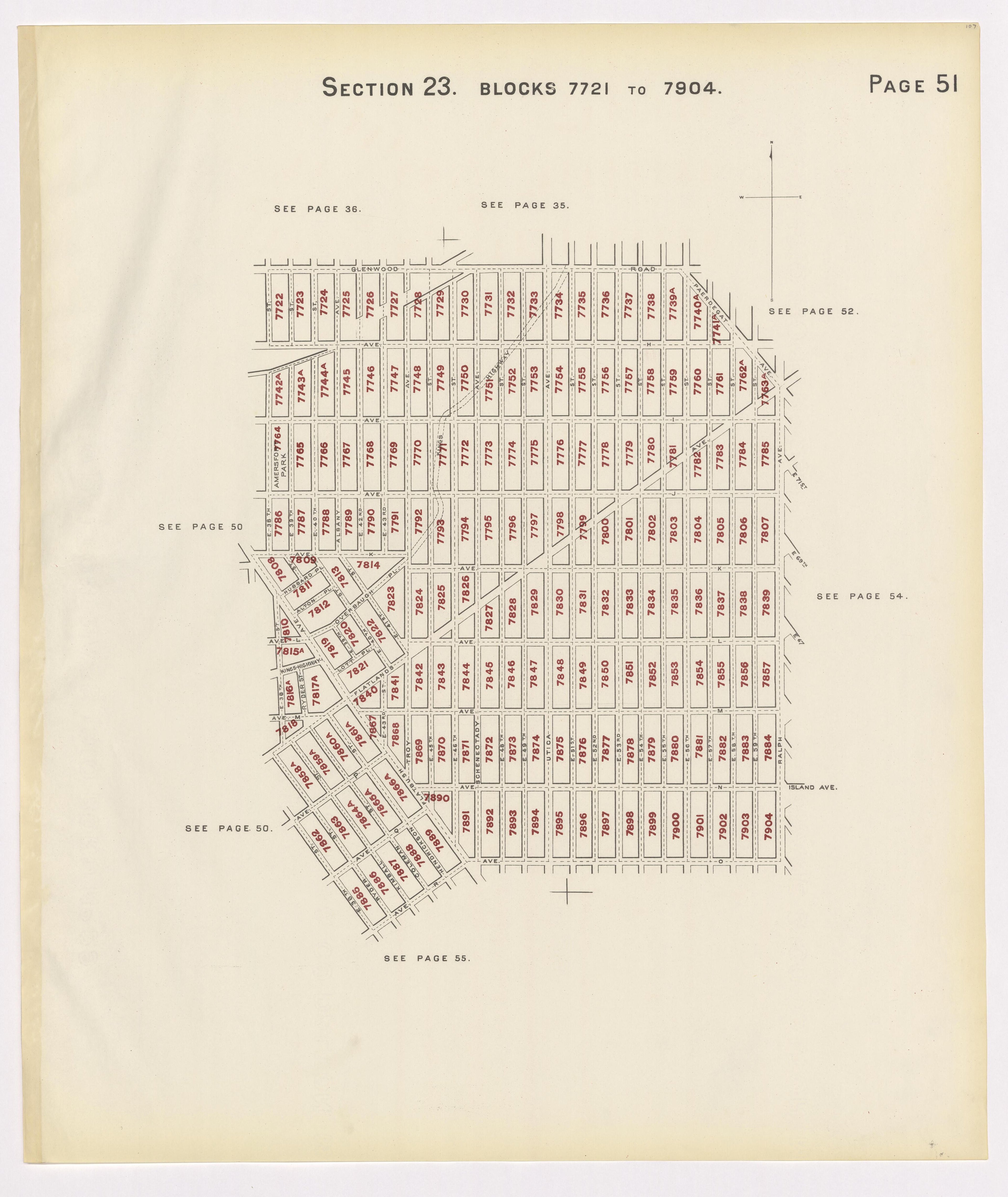 Image 55 of the Land Map of the County of Kings, State of New York 1911 to 1920, Inclusive from the Land Map of the County of Kings, State of New York 1911 to 1920, Inclusive 1910 by Relic Map Company