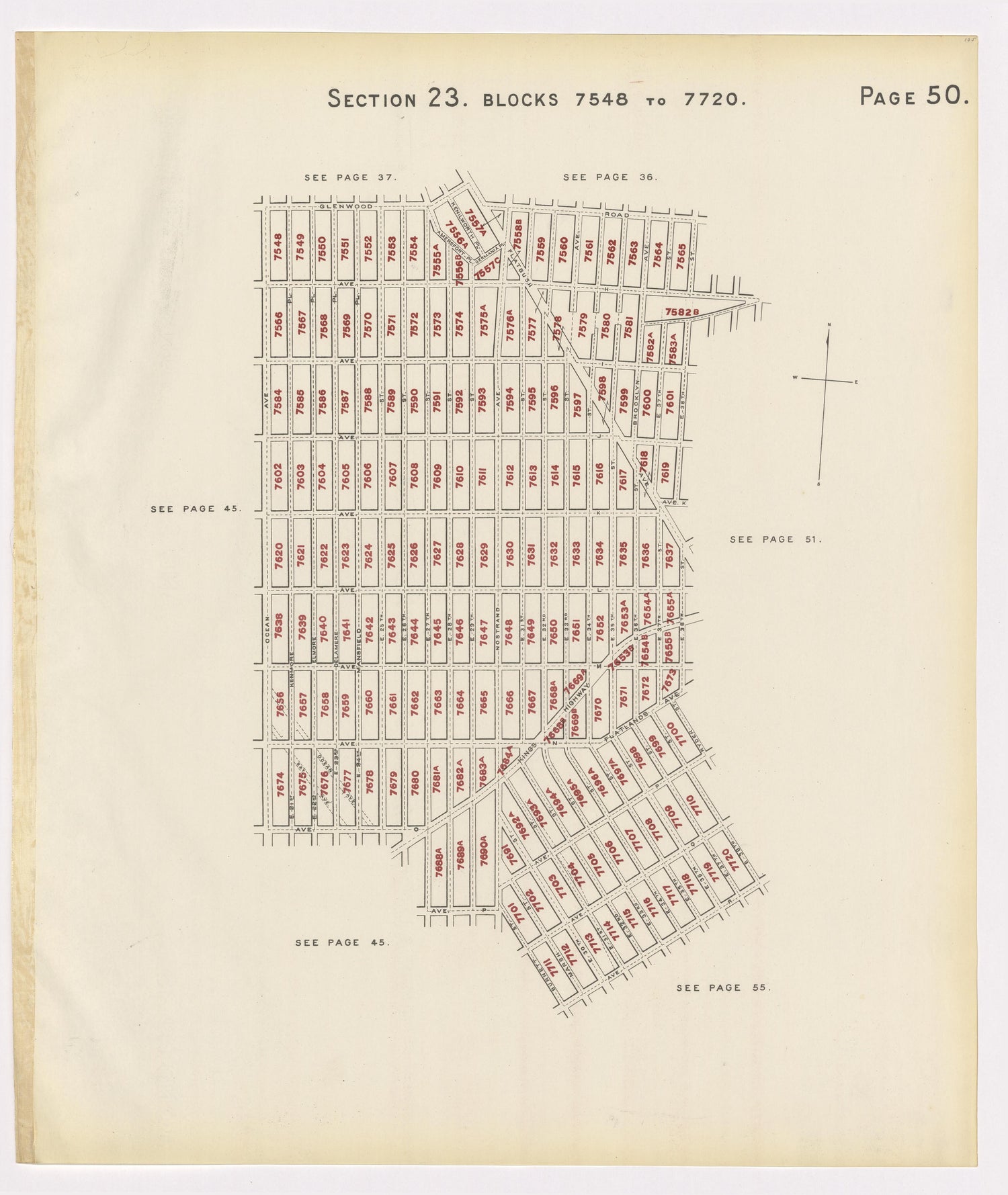 Image 54 of the Land Map of the County of Kings, State of New York 1911 to 1920, Inclusive from the Land Map of the County of Kings, State of New York 1911 to 1920, Inclusive 1910 by Relic Map Company