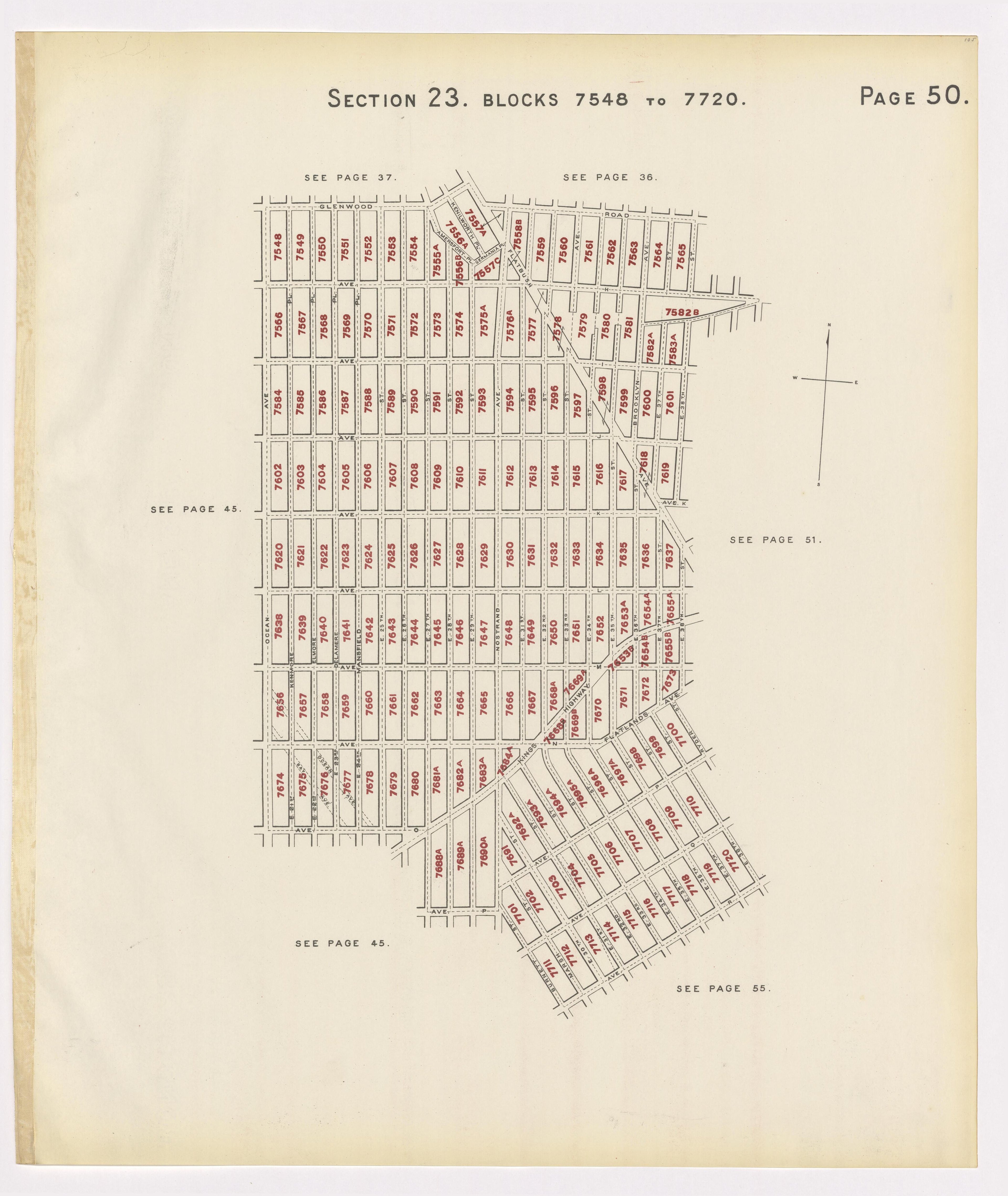 Image 54 of the Land Map of the County of Kings, State of New York 1911 to 1920, Inclusive from the Land Map of the County of Kings, State of New York 1911 to 1920, Inclusive 1910 by Relic Map Company