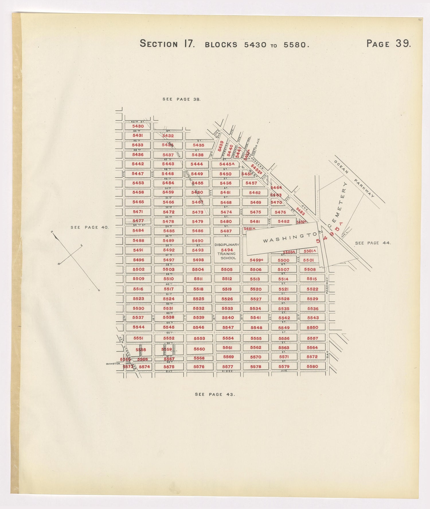 Image 43 of the Land Map of the County of Kings, State of New York 1911 to 1920, Inclusive from the Land Map of the County of Kings, State of New York 1911 to 1920, Inclusive 1910 by Relic Map Company