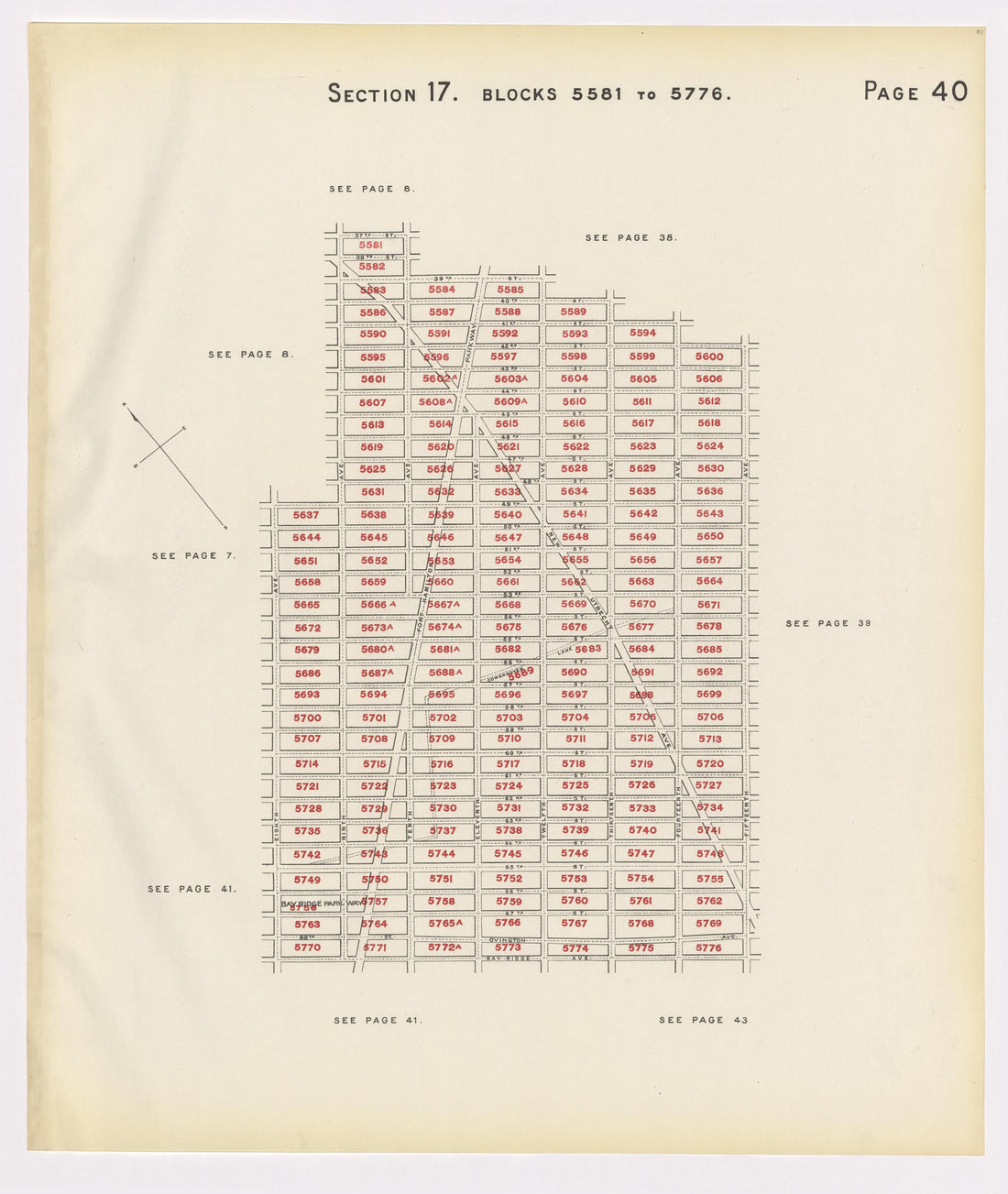 Image 44 of the Land Map of the County of Kings, State of New York 1911 to 1920, Inclusive from the Land Map of the County of Kings, State of New York 1911 to 1920, Inclusive 1910 by Relic Map Company