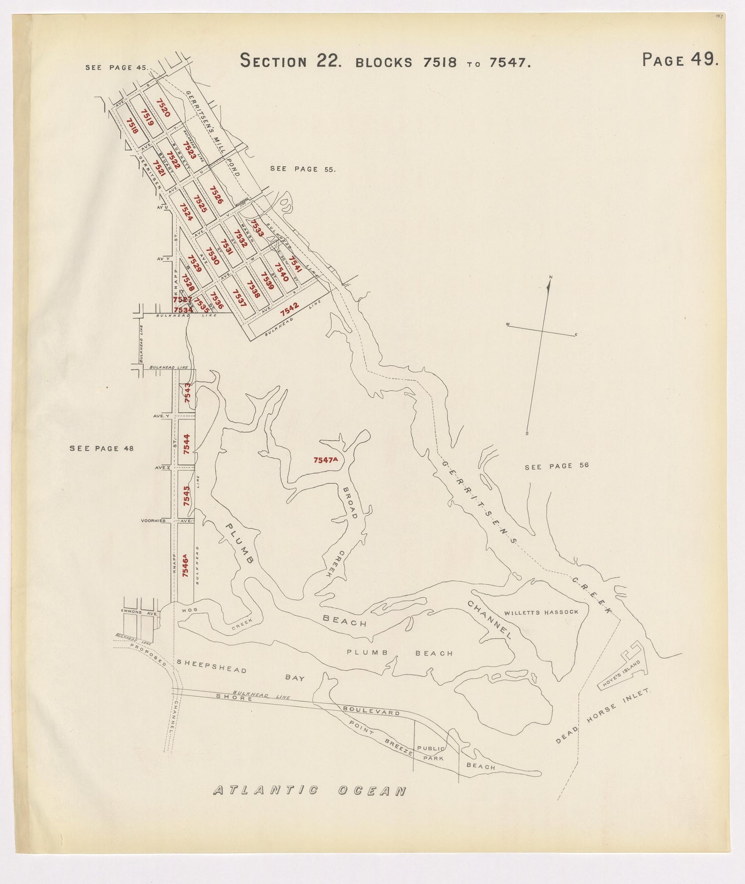Image 53 of the Land Map of the County of Kings, State of New York 1911 to 1920, Inclusive from the Land Map of the County of Kings, State of New York 1911 to 1920, Inclusive 1910 by Relic Map Company