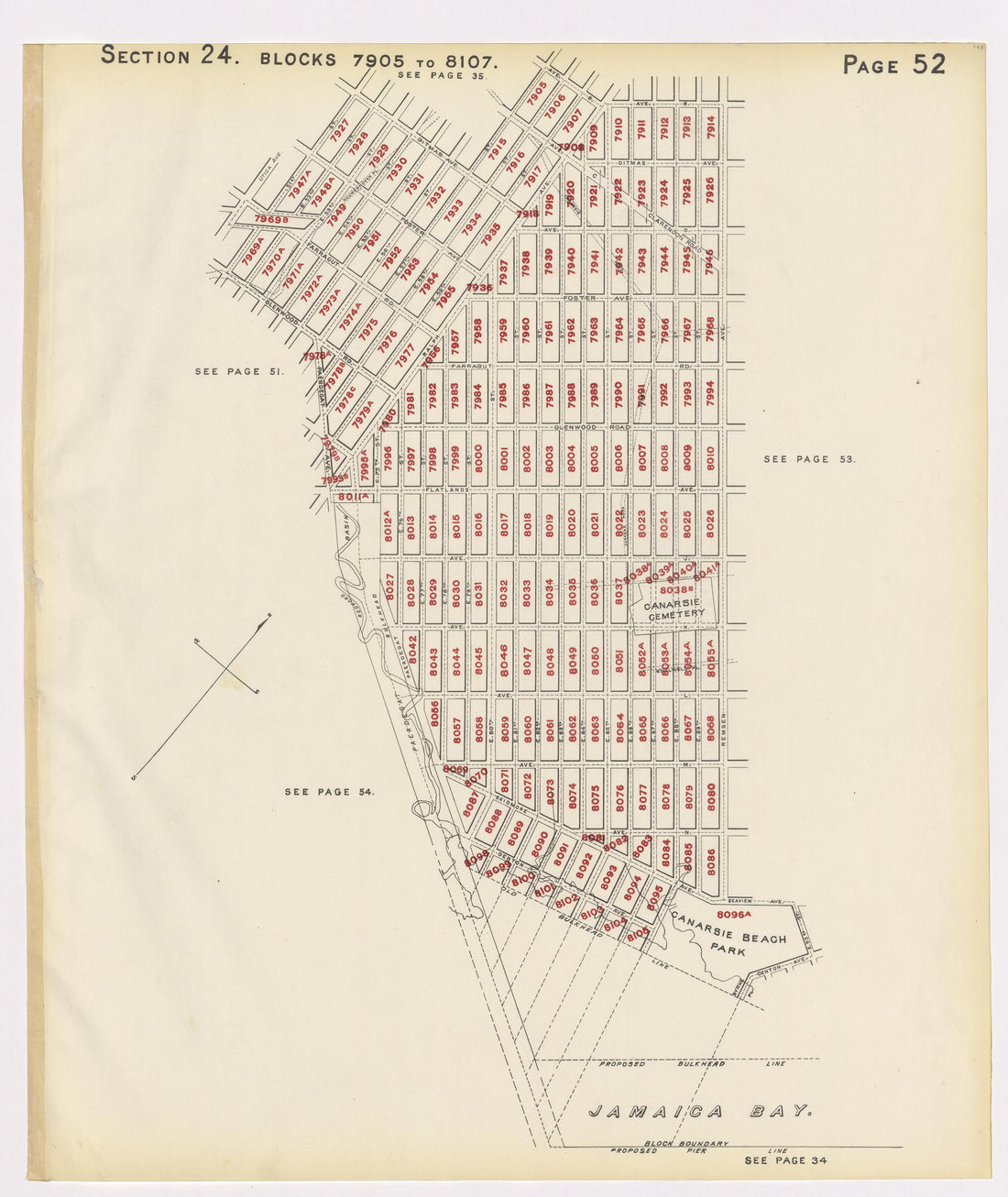 Image 56 of the Land Map of the County of Kings, State of New York 1911 to 1920, Inclusive from the Land Map of the County of Kings, State of New York 1911 to 1920, Inclusive 1910 by Relic Map Company