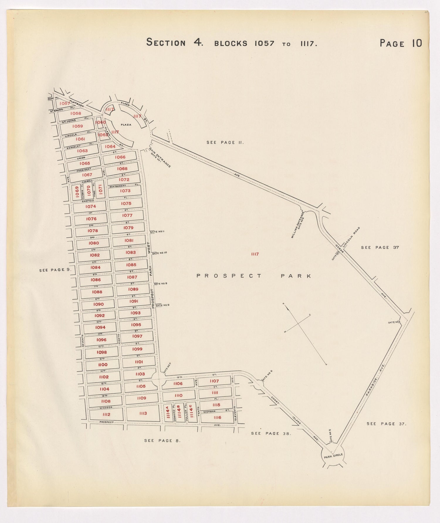 Image 14 of the Land Map of the County of Kings, State of New York 1911 to 1920, Inclusive from the Land Map of the County of Kings, State of New York 1911 to 1920, Inclusive 1910 by Relic Map Company