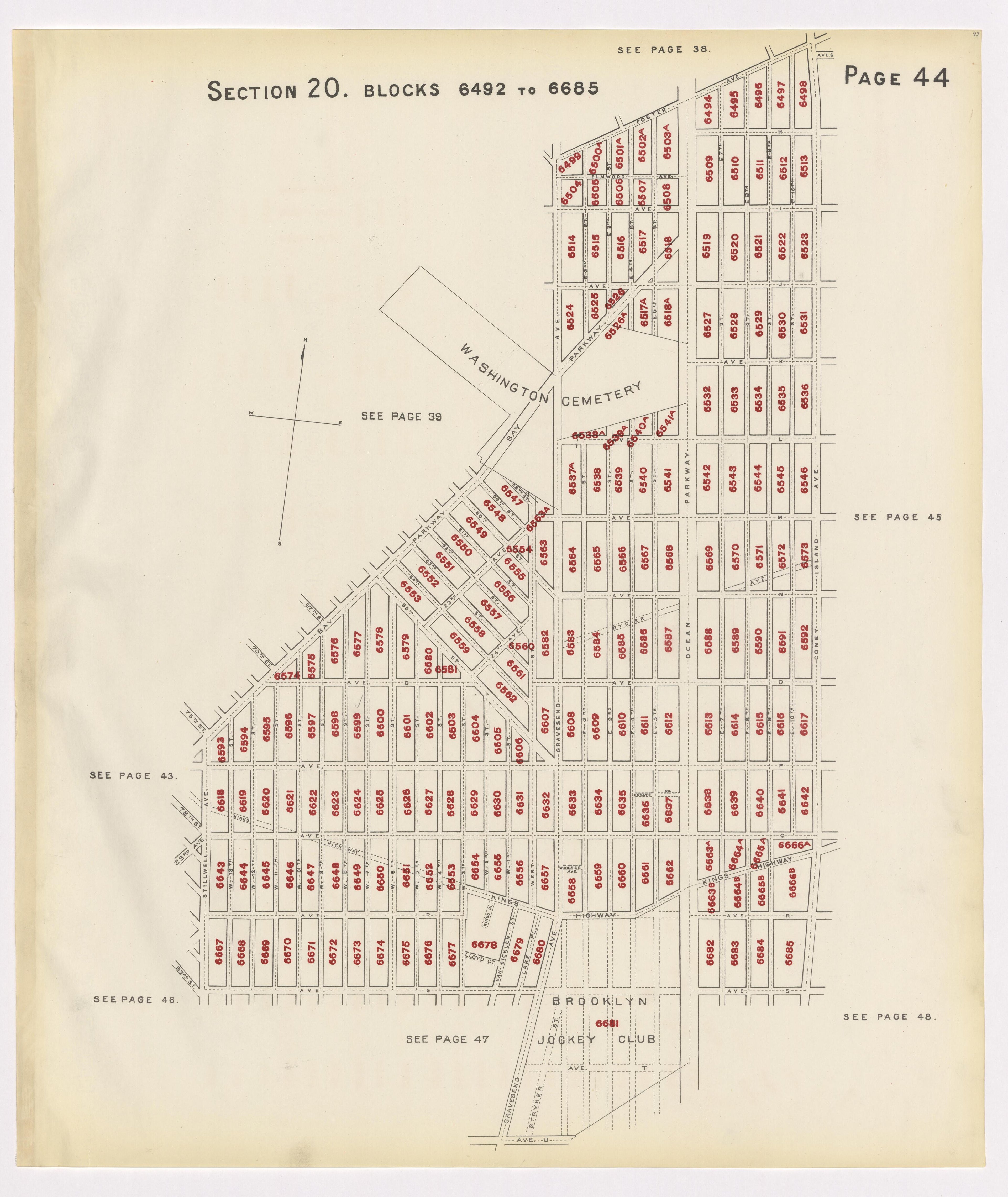 Image 48 of the Land Map of the County of Kings, State of New York 1911 to 1920, Inclusive from the Land Map of the County of Kings, State of New York 1911 to 1920, Inclusive 1910 by Relic Map Company