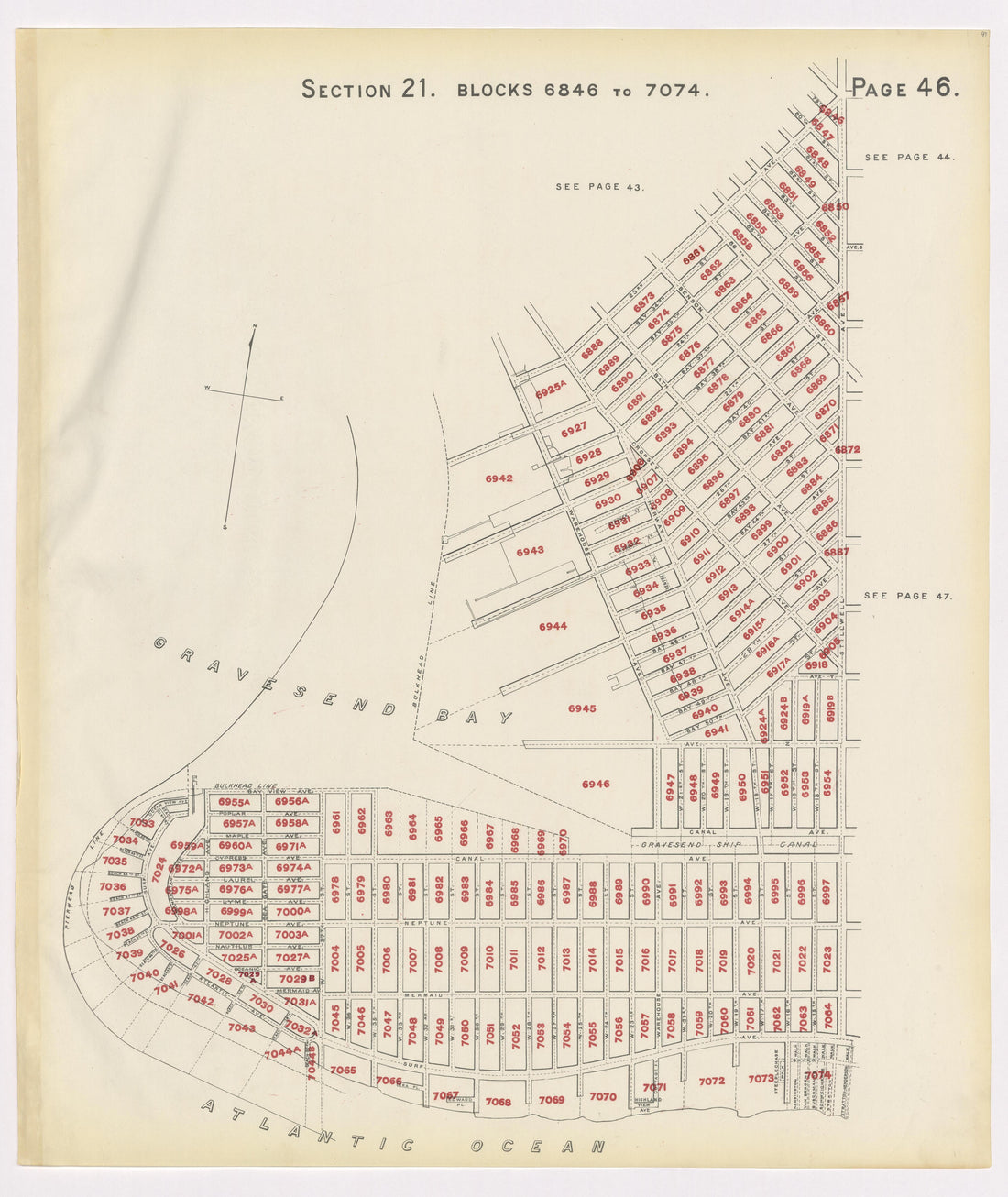 Image 50 of the Land Map of the County of Kings, State of New York 1911 to 1920, Inclusive from the Land Map of the County of Kings, State of New York 1911 to 1920, Inclusive 1910 by Relic Map Company