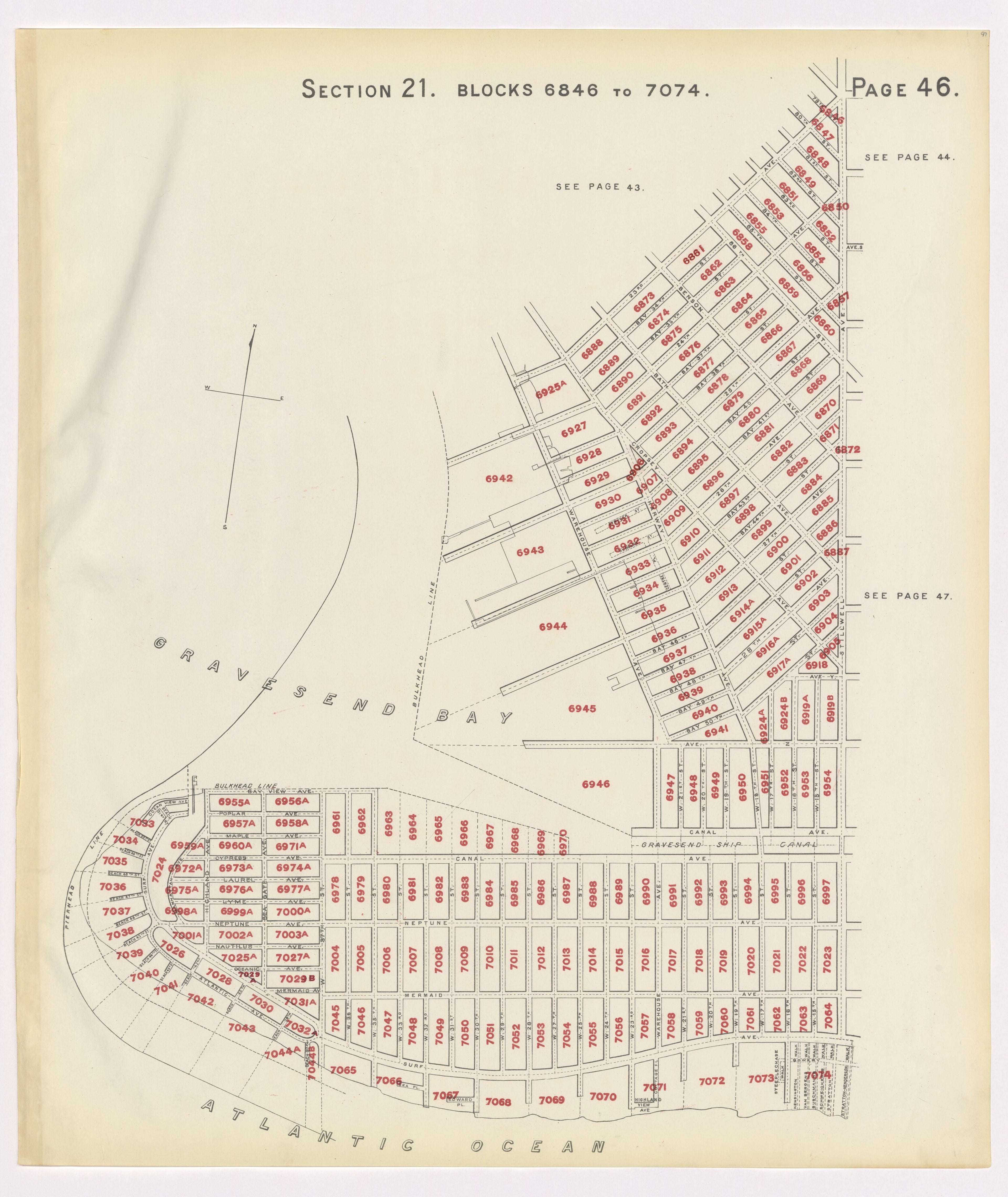 Image 50 of the Land Map of the County of Kings, State of New York 1911 to 1920, Inclusive from the Land Map of the County of Kings, State of New York 1911 to 1920, Inclusive 1910 by Relic Map Company