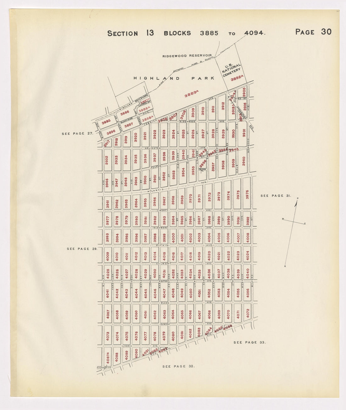 Image 34 of the Land Map of the County of Kings, State of New York 1911 to 1920, Inclusive from the Land Map of the County of Kings, State of New York 1911 to 1920, Inclusive 1910 by Relic Map Company