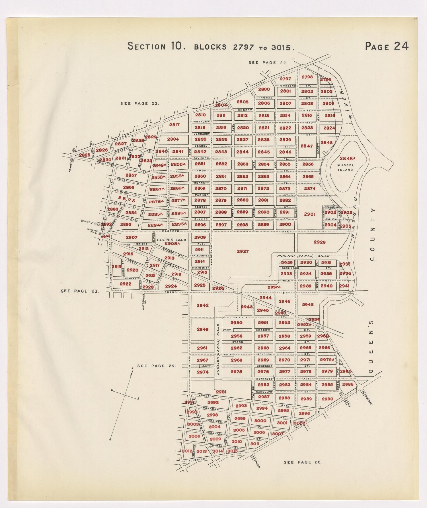 Image 28 of the Land Map of the County of Kings, State of New York 1911 to 1920, Inclusive from the Land Map of the County of Kings, State of New York 1911 to 1920, Inclusive 1910 by Relic Map Company