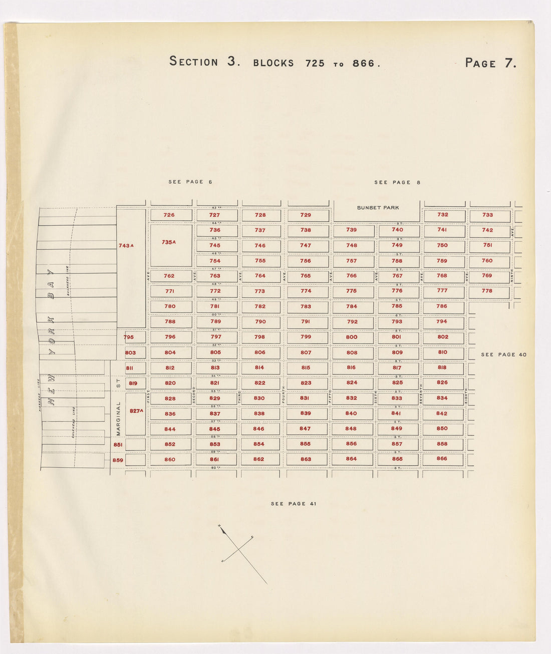 Image 11 of the Land Map of the County of Kings, State of New York 1911 to 1920, Inclusive from the Land Map of the County of Kings, State of New York 1911 to 1920, Inclusive 1910 by Relic Map Company