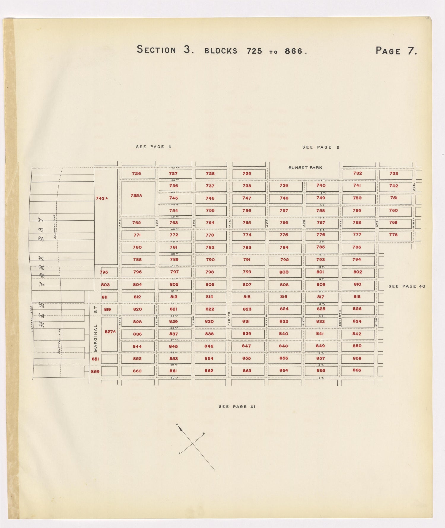 Image 11 of the Land Map of the County of Kings, State of New York 1911 to 1920, Inclusive from the Land Map of the County of Kings, State of New York 1911 to 1920, Inclusive 1910 by Relic Map Company