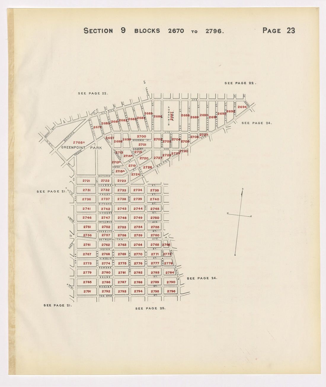 Image 27 of the Land Map of the County of Kings, State of New York 1911 to 1920, Inclusive from the Land Map of the County of Kings, State of New York 1911 to 1920, Inclusive 1910 by Relic Map Company