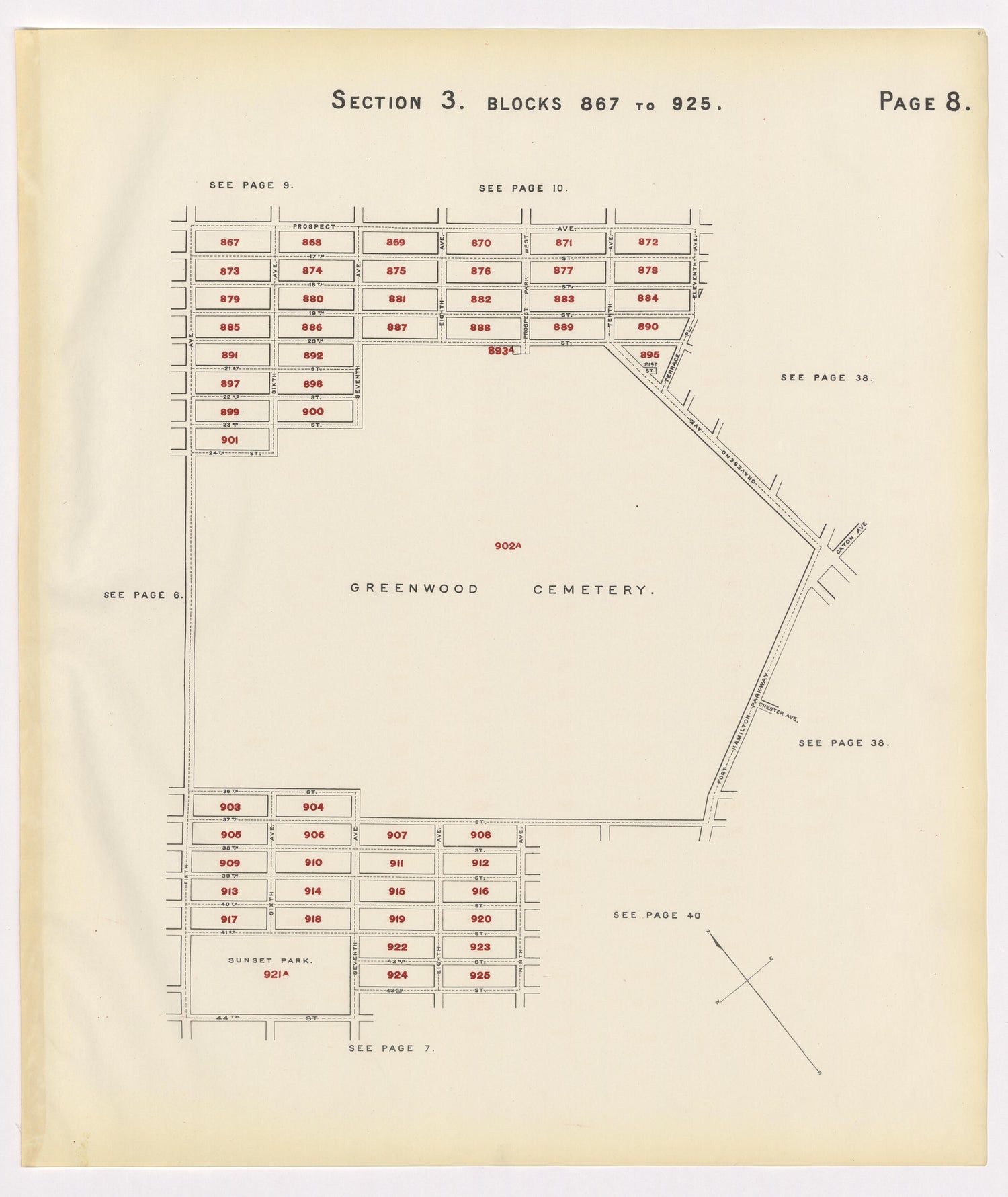 Image 12 of the Land Map of the County of Kings, State of New York 1911 to 1920, Inclusive from the Land Map of the County of Kings, State of New York 1911 to 1920, Inclusive 1910 by Relic Map Company