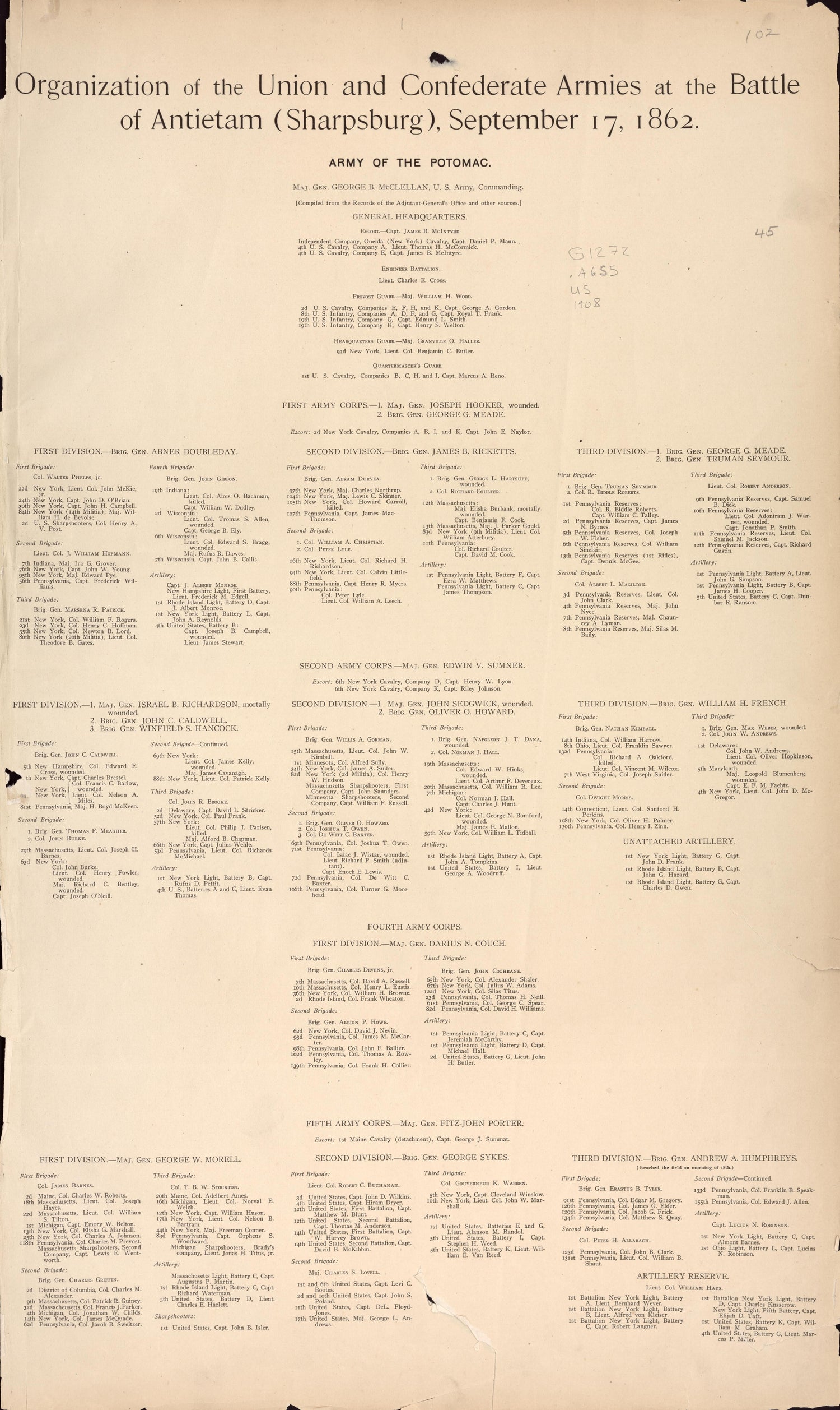 This old map of Antietam, Maryland,  was created by United States. War Department in 1908