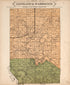 Plat of Cleveland and Washington from Plat Book of Le Sueur County, Minnesota : Showing Township Plats, City and Village Plats, Sub-division Plats, County Map, Government Surveys, Patrons Directory, Minnesota History, County Officers, City and Village... by Relic Map Company