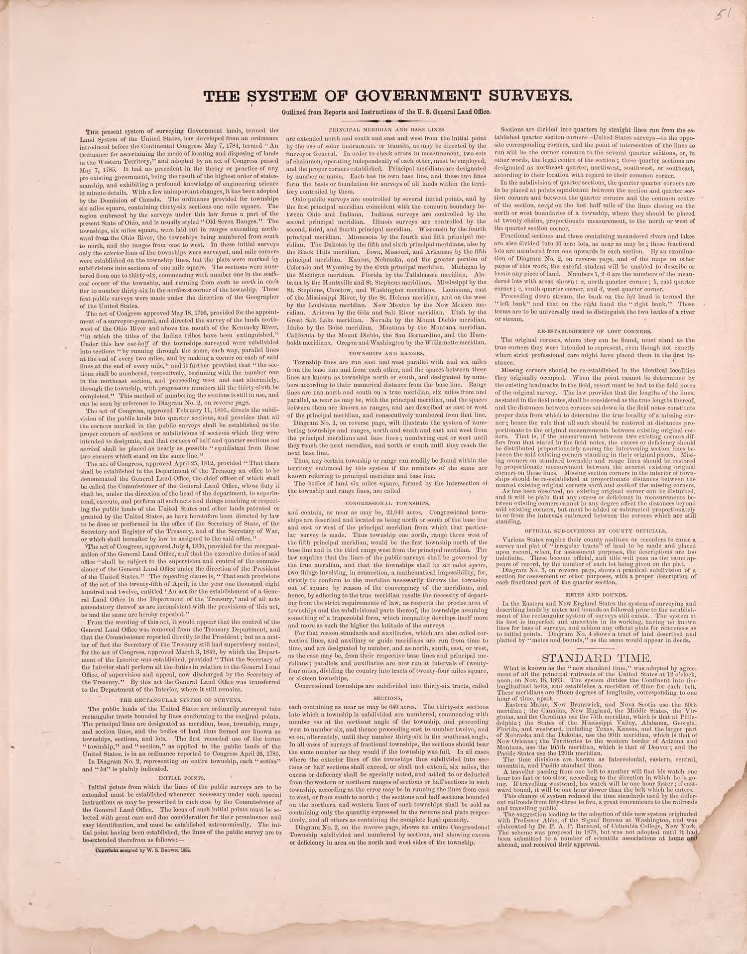 The System of Government Surveys from Plat Book of St. Charles County, Missouri : Compiled from County Records and Actual Surveys 1905 by Relic Map Company