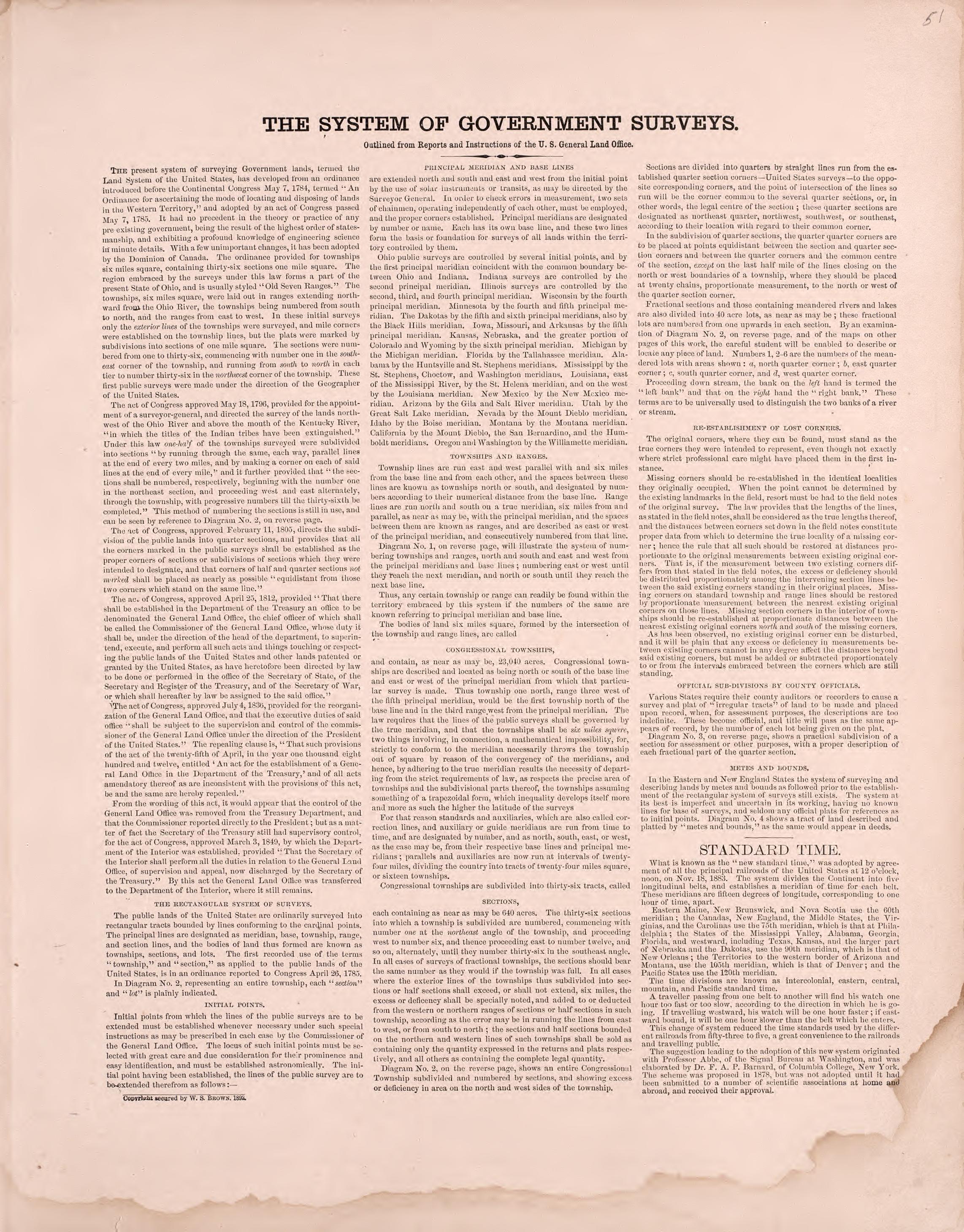 The System of Government Surveys from Plat Book of St. Charles County, Missouri : Compiled from County Records and Actual Surveys 1905 by Relic Map Company