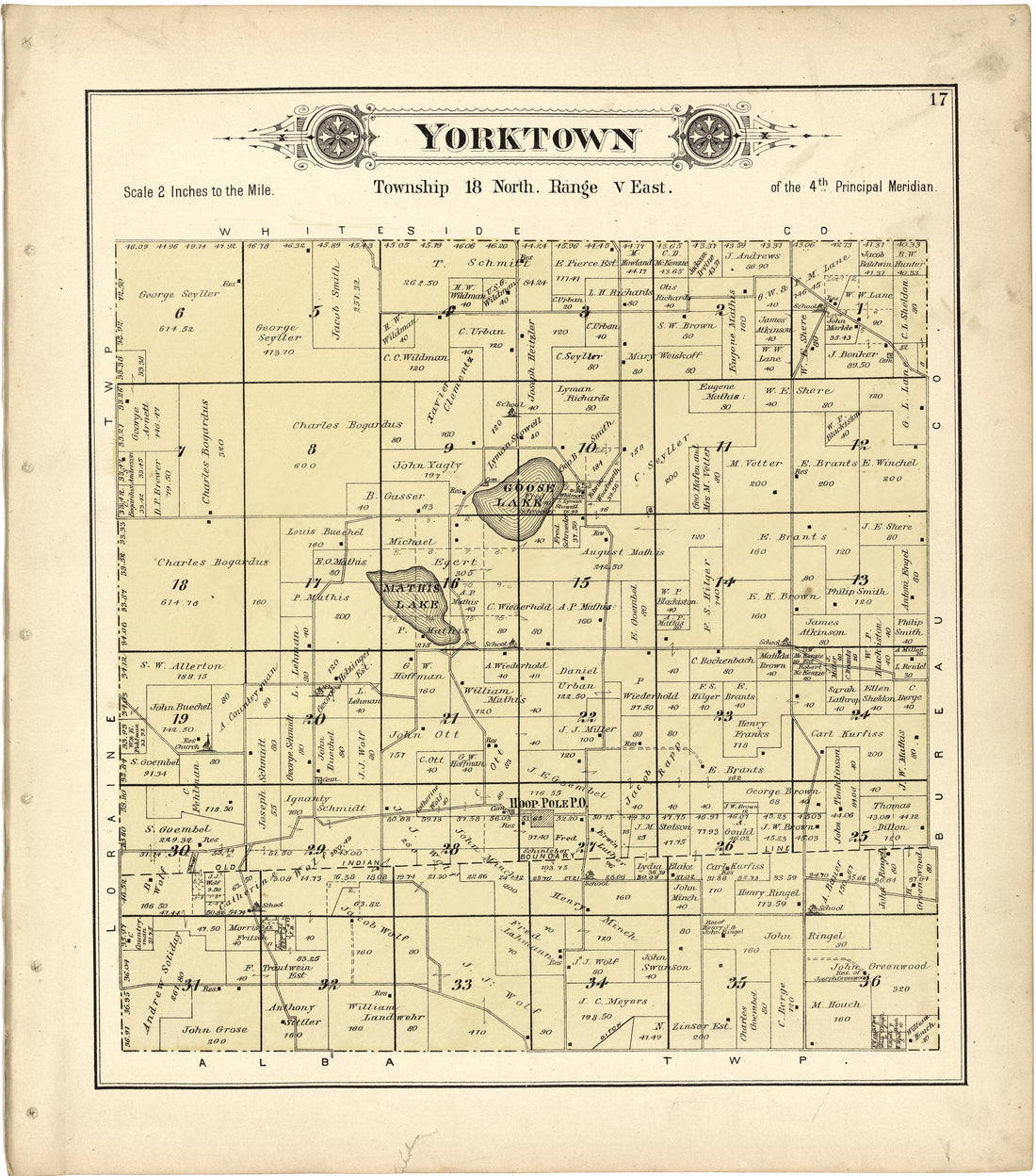 Yorktown from Plat Book of Henry County, Illinois 1893 by Relic Map Company