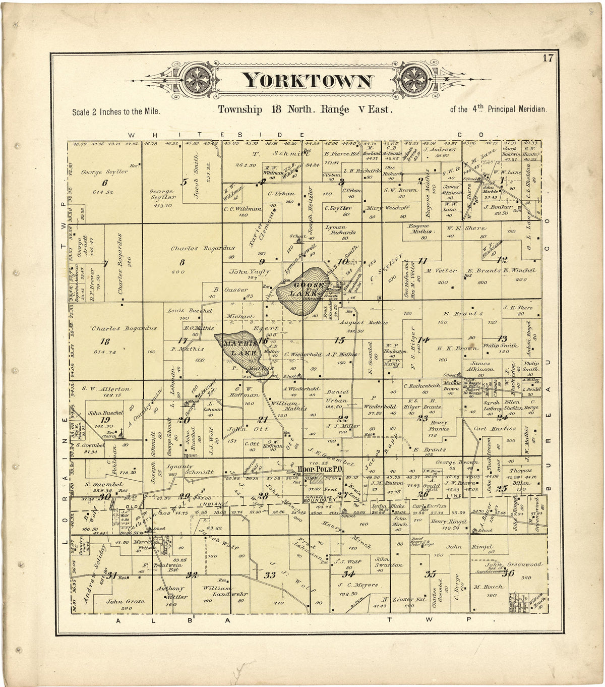 Yorktown from Plat Book of Henry County, Illinois 1893 by Relic Map Company