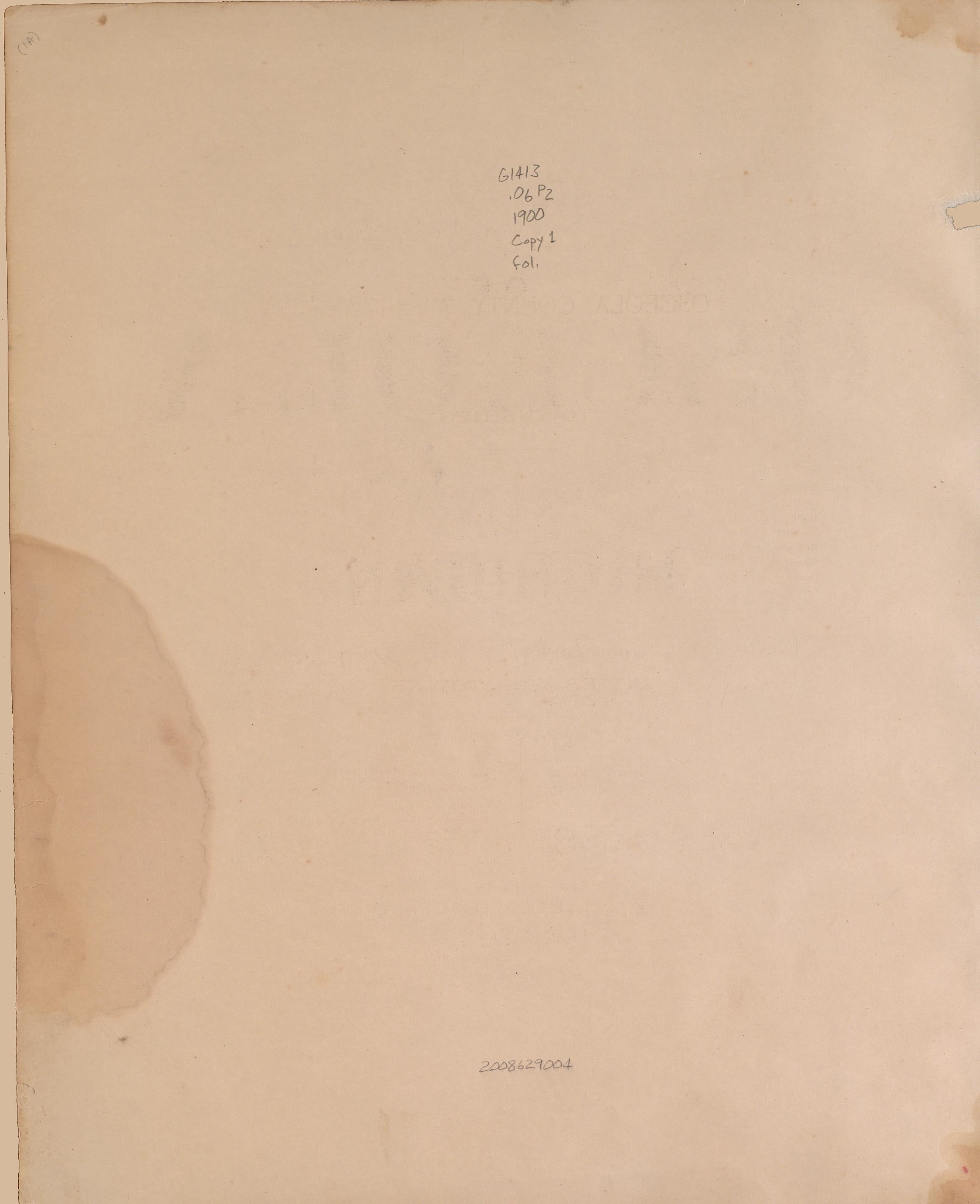 Endpage from Plat Book of Osceola County, Michigan 1900 by Relic Map Company