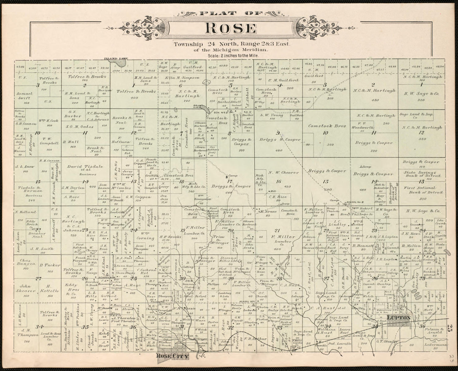 Goodar from Plat Book of Ogemaw County, Michigan 1903 by Relic Map Company