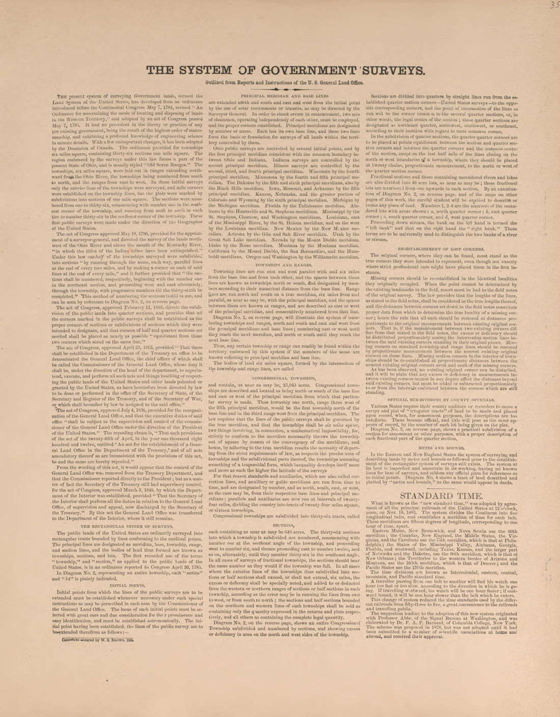 System of Government Surveys from Plat Book of Andrew County, Missouri 1909 by Relic Map Company