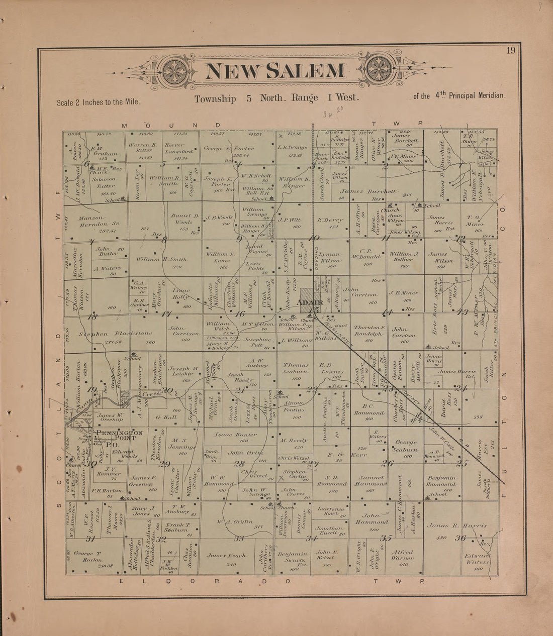 This old map of Illinois, McDonough County,  was created by Balliet &amp; Volk|Bourquin, F. (Frederick)|Geo. A. Ogle &amp; Co|Occidental Publishing Company in 1893