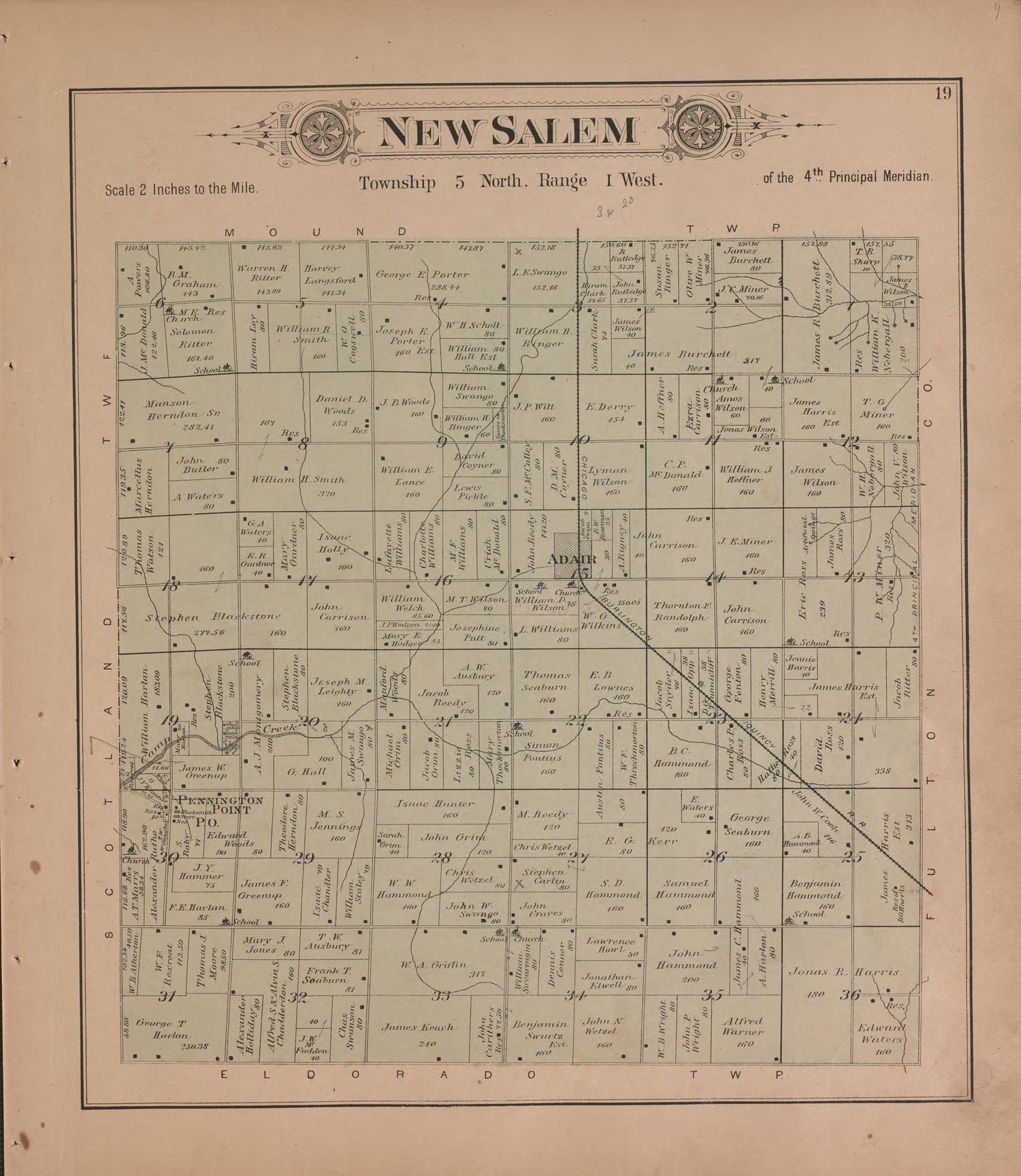 This old map of Illinois, McDonough County,  was created by Balliet &amp; Volk|Bourquin, F. (Frederick)|Geo. A. Ogle &amp; Co|Occidental Publishing Company in 1893