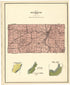 Map of Rochester Township from Plat Book of Racine and Kenosha Counties, Wisconsin 1924 by Relic Map Company