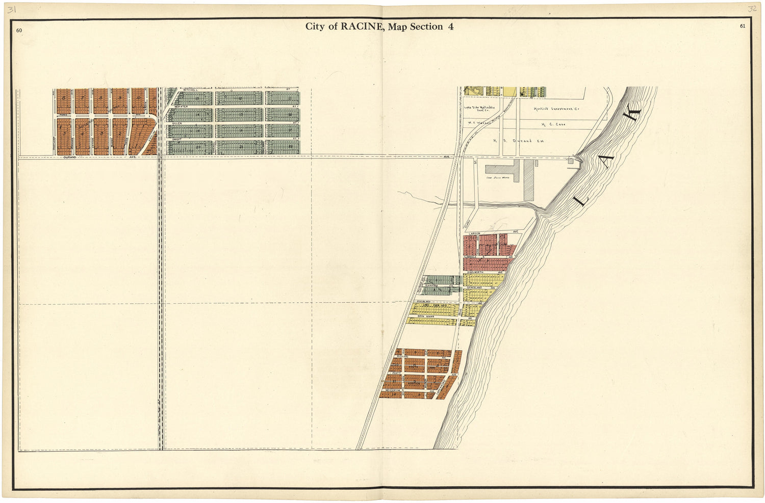 This old map of Kenosha County, Racine County, , Wisconsin was created by Racine Real Estate Board (Wis.)|Western Printing and Lithographing Company in 1924