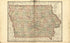 Map of Iowa from Plat Book of Chickasaw County, Iowa : Drawn from Actual Surveys & County Records 1892 by Relic Map Company