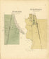 Pearl Rock Located In Bradford TP. & Alta Vista Located In Washington from Plat Book of Chickasaw County, Iowa : Drawn from Actual Surveys & County Records 1892 by Relic Map Company