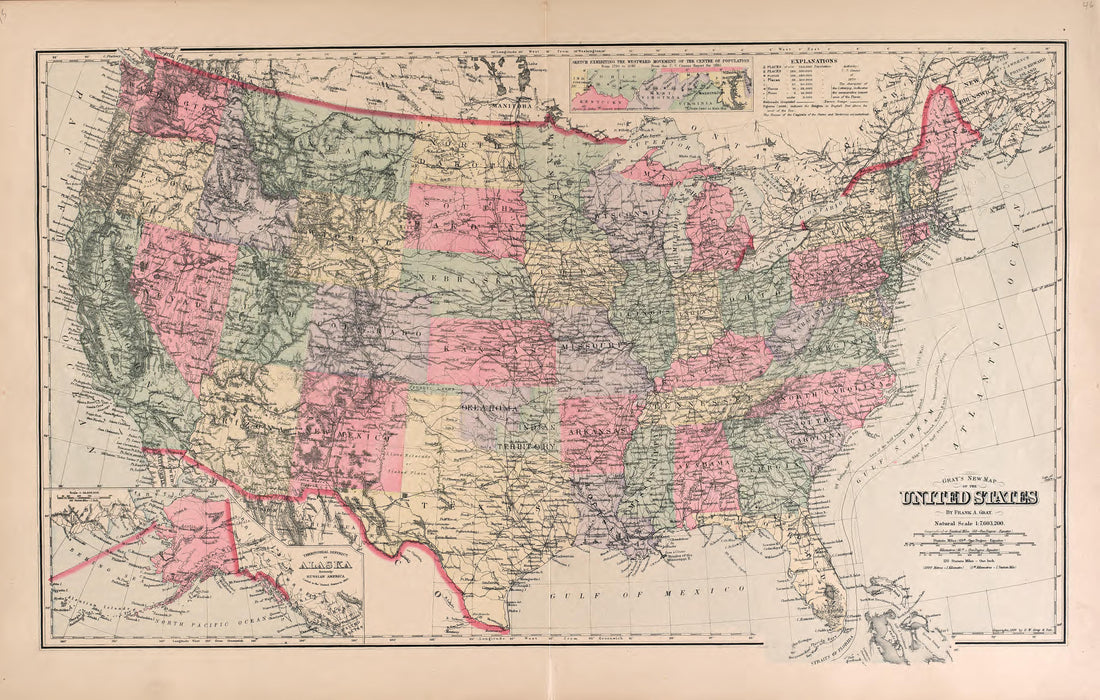 United States from Plat Book of Vernon County, Missouri : Compiled from County Records and Actual Surveys 1903 by Relic Map Company