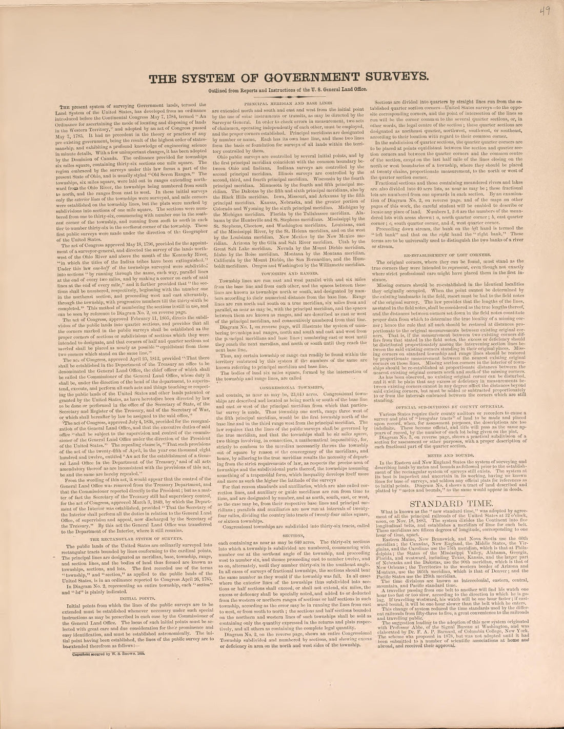 The System of Government Surveys from Plat Book of Vernon County, Missouri : Compiled from County Records and Actual Surveys 1903 by Relic Map Company