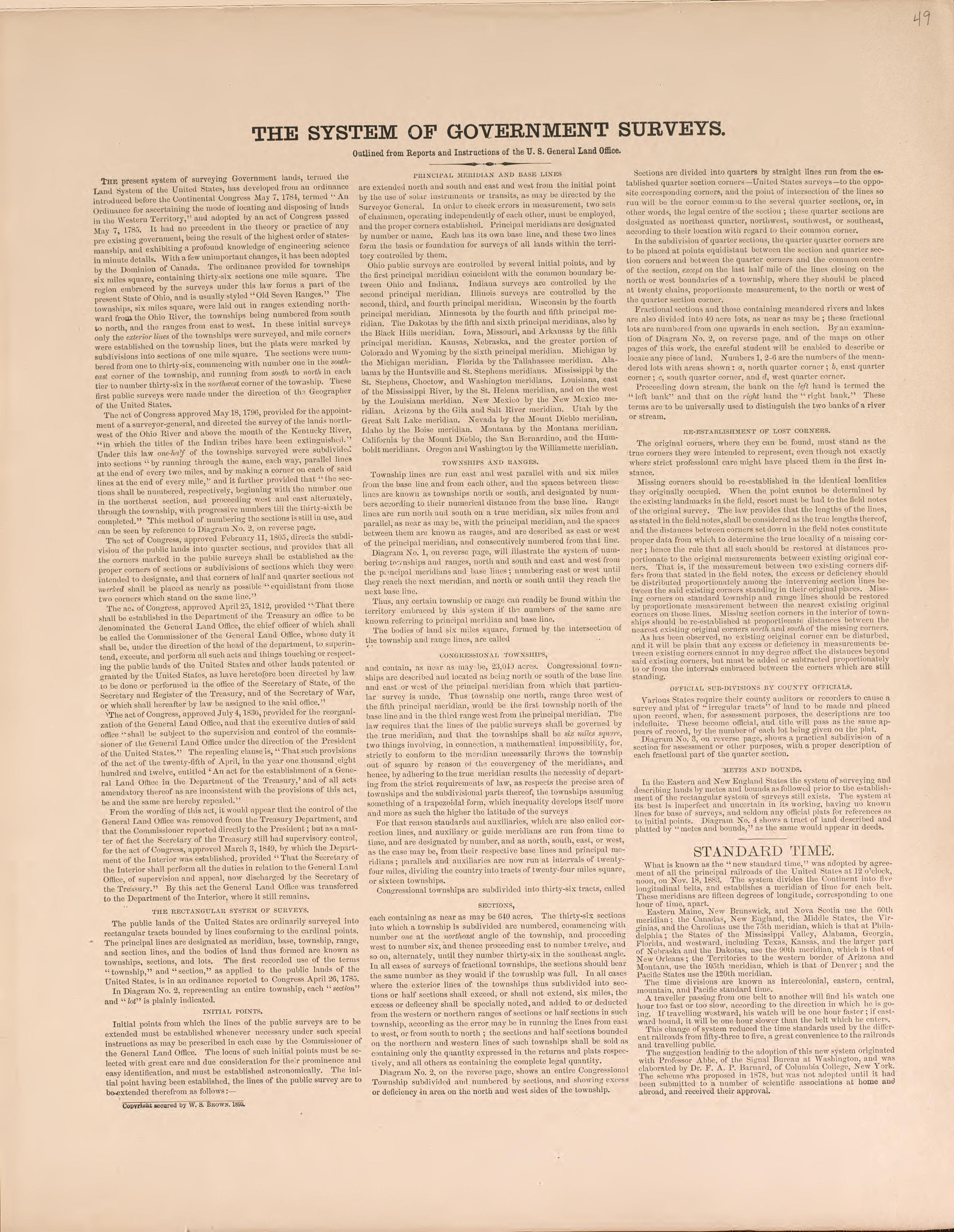 The System of Government Surveys from Plat Book of Vernon County, Missouri : Compiled from County Records and Actual Surveys 1903 by Relic Map Company